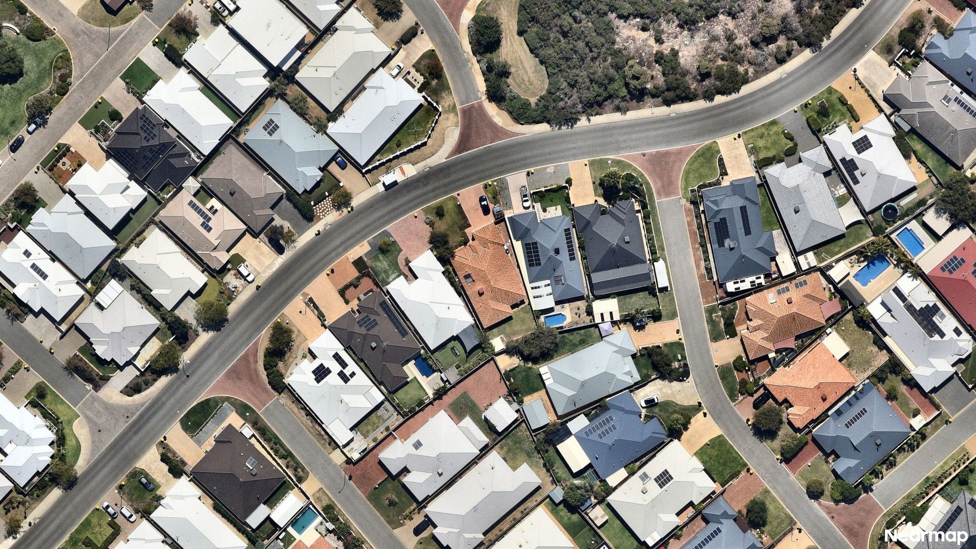 Vertical aerial view