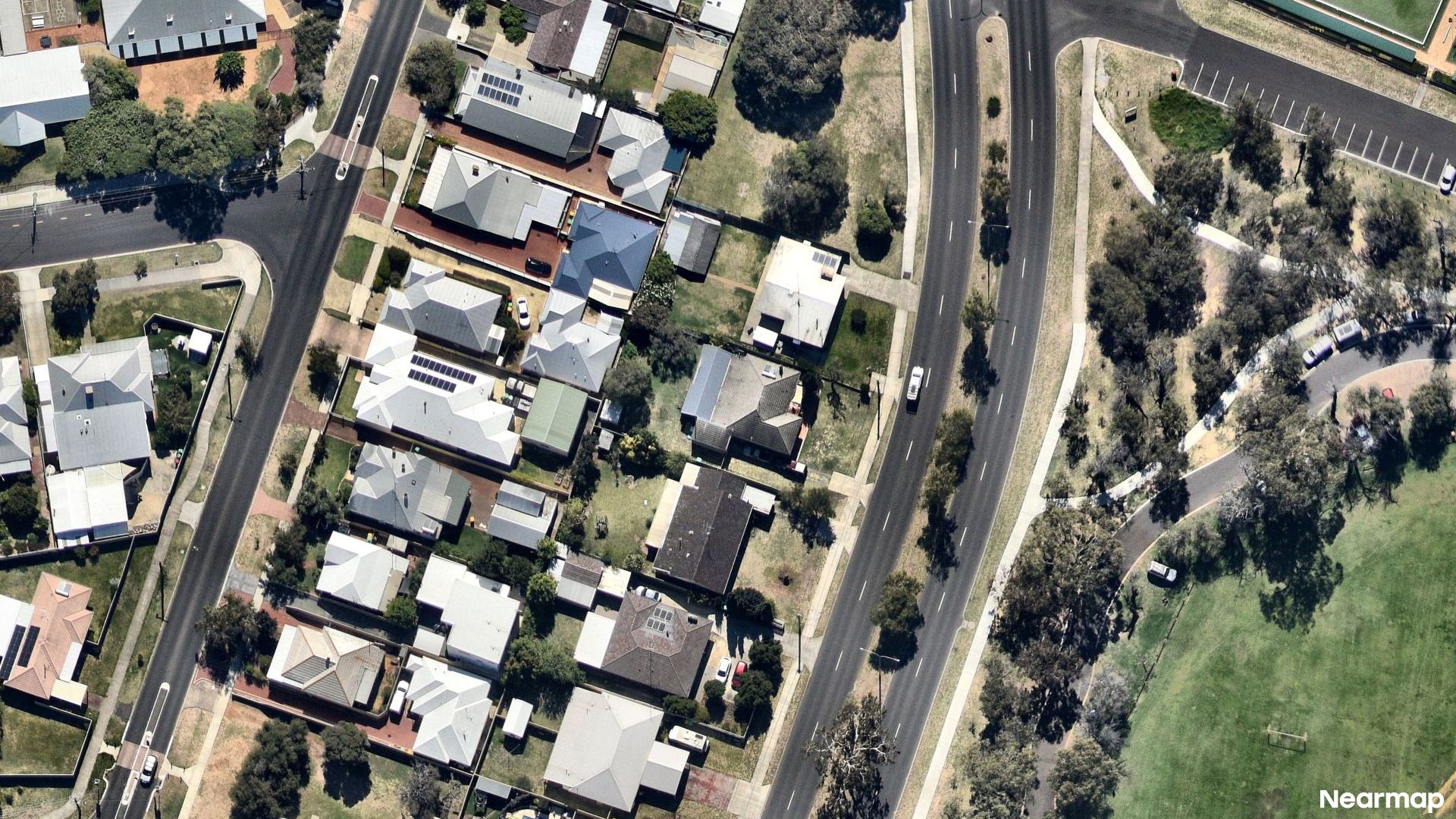 Vertical aerial view