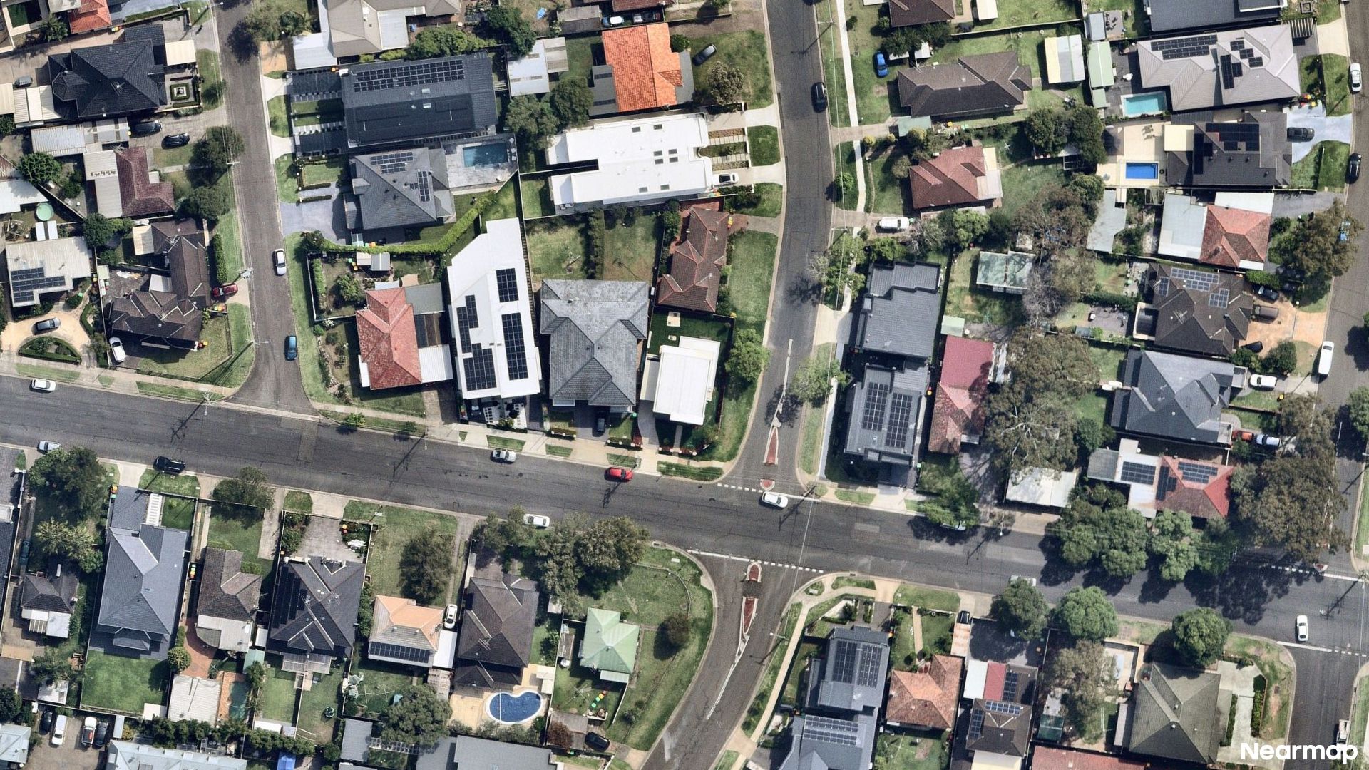 Vertical aerial view