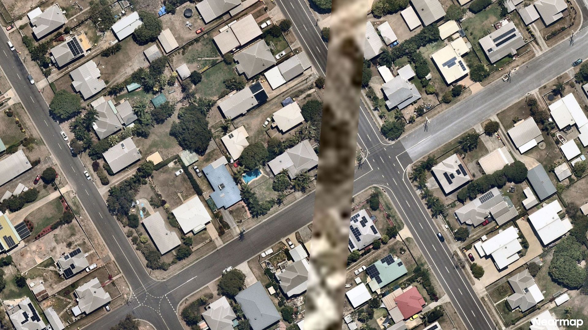 Vertical aerial view