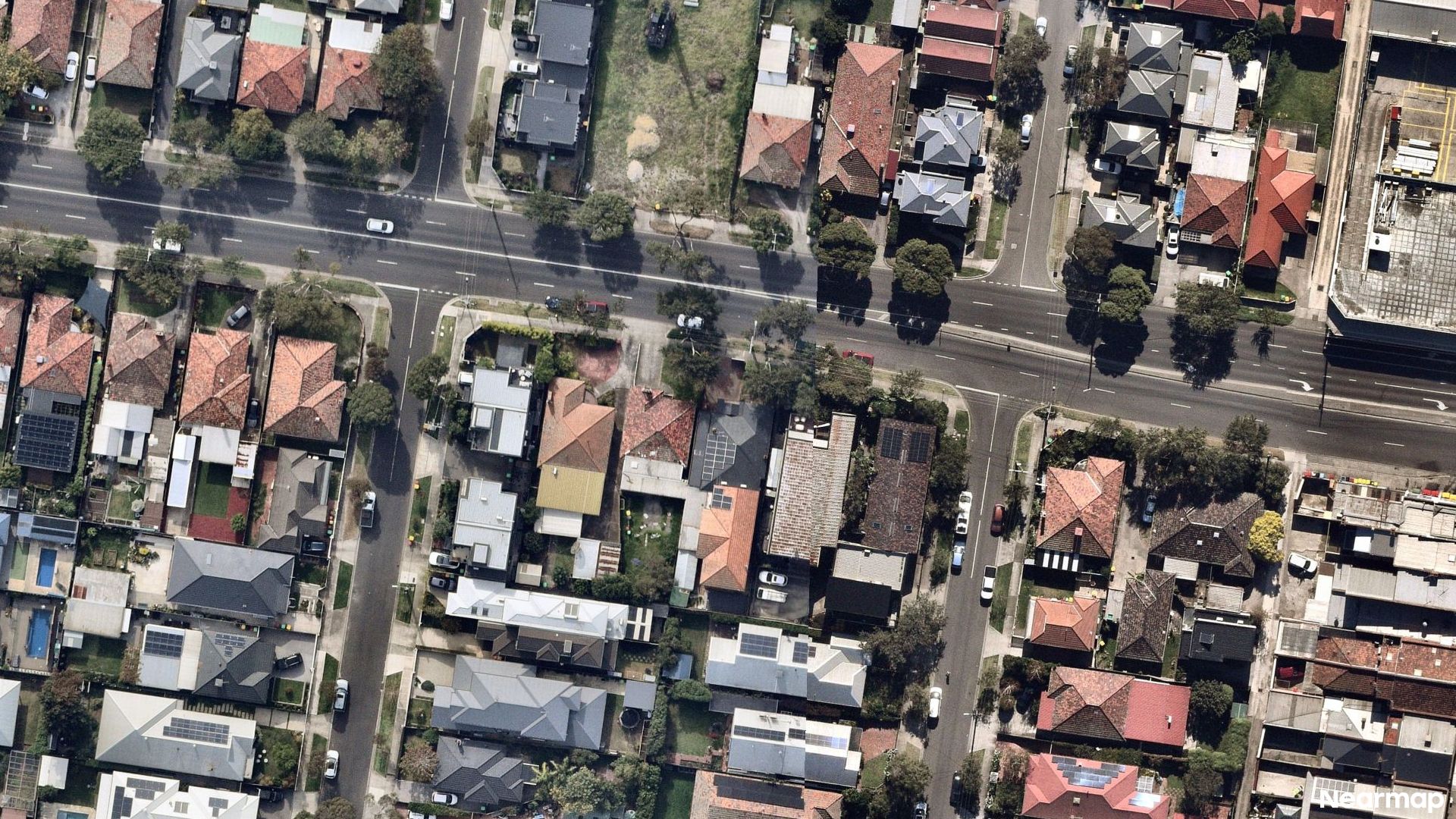 Vertical aerial view