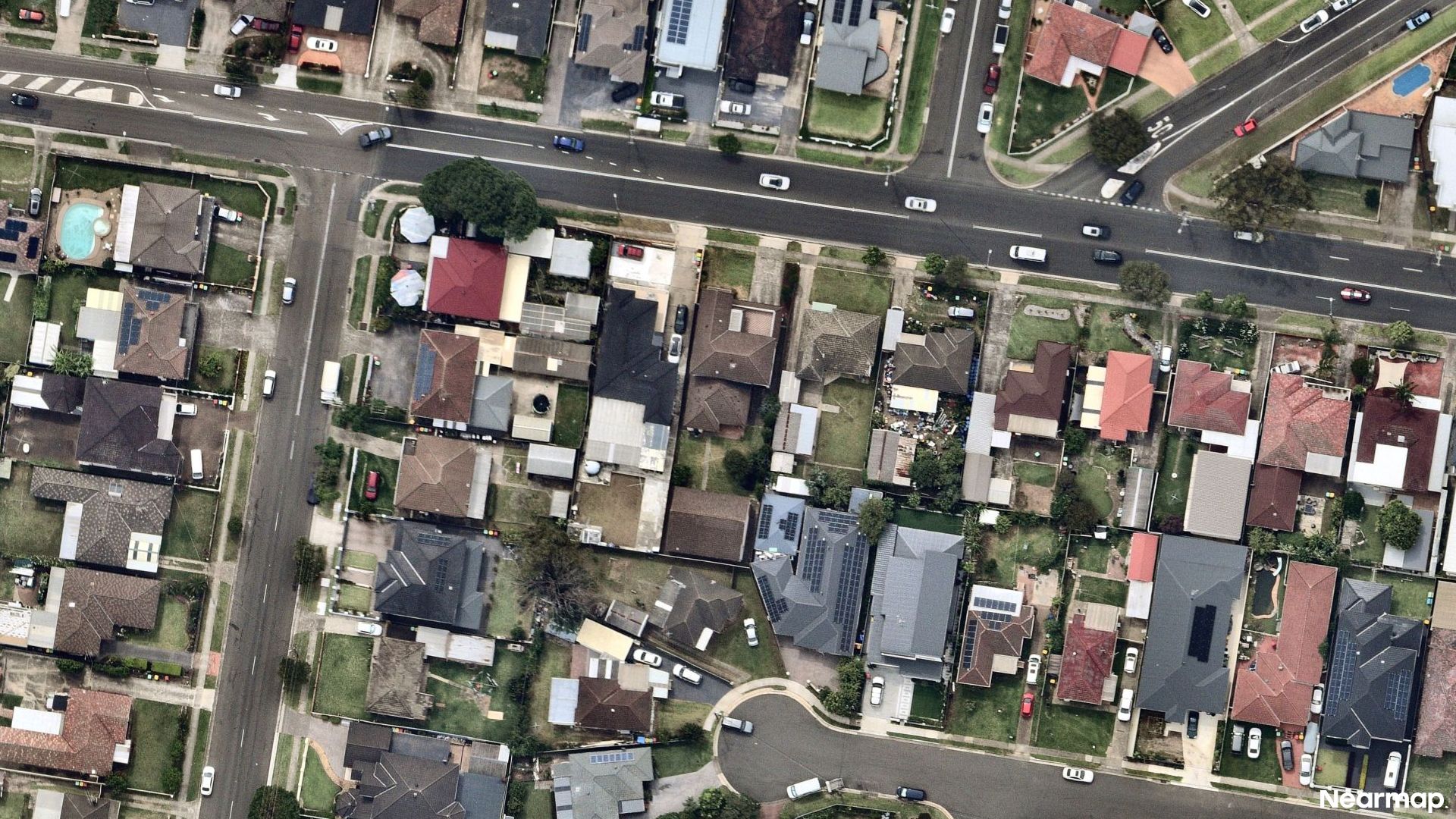 Vertical aerial view