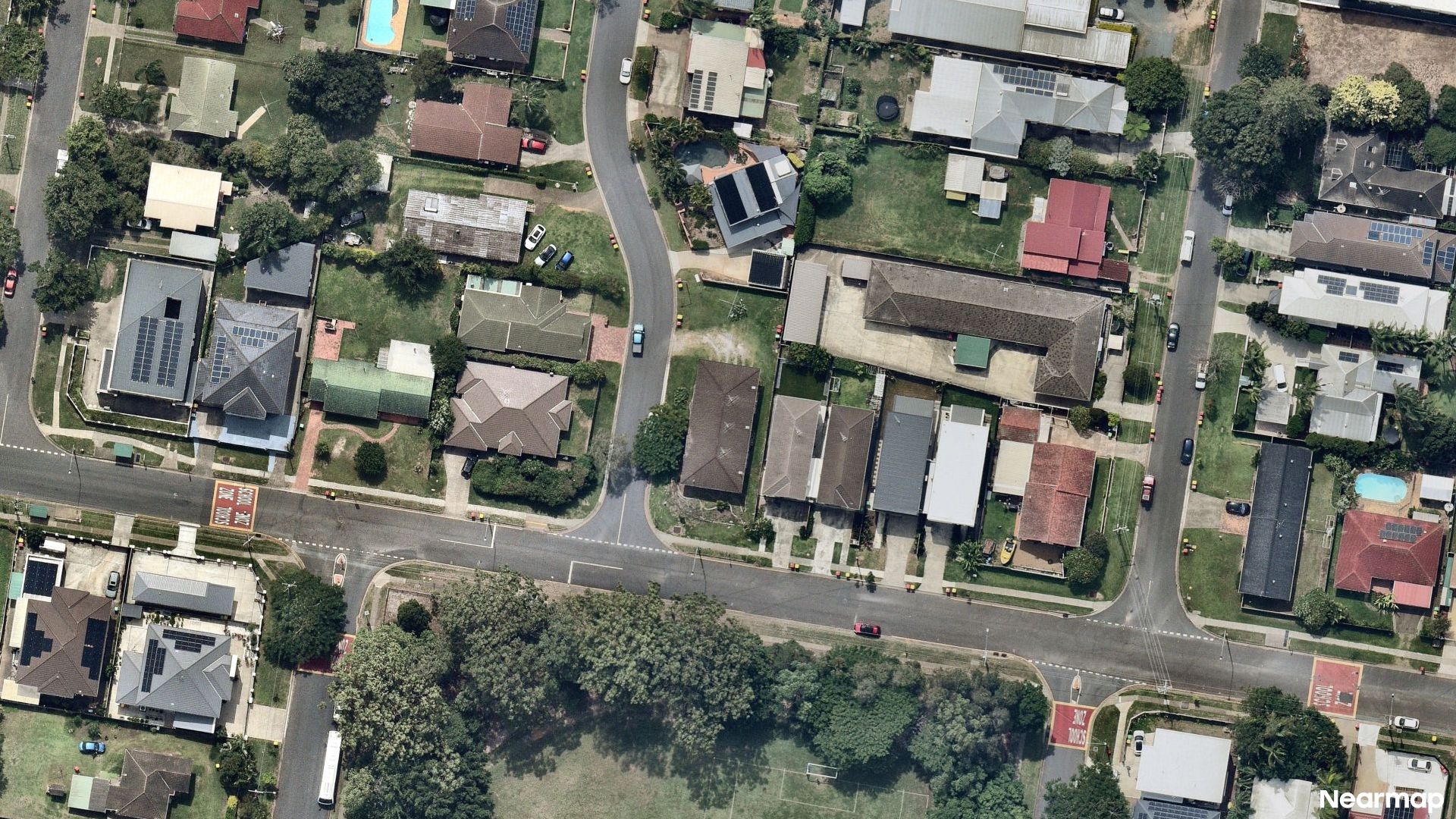 Vertical aerial view