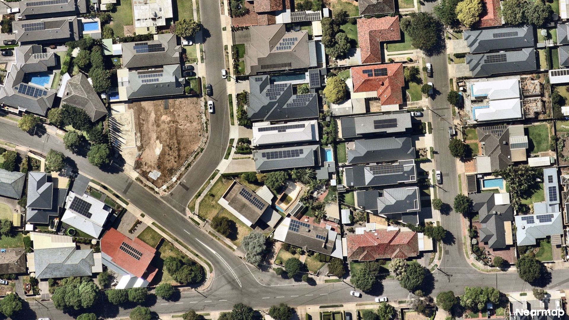 Vertical aerial view