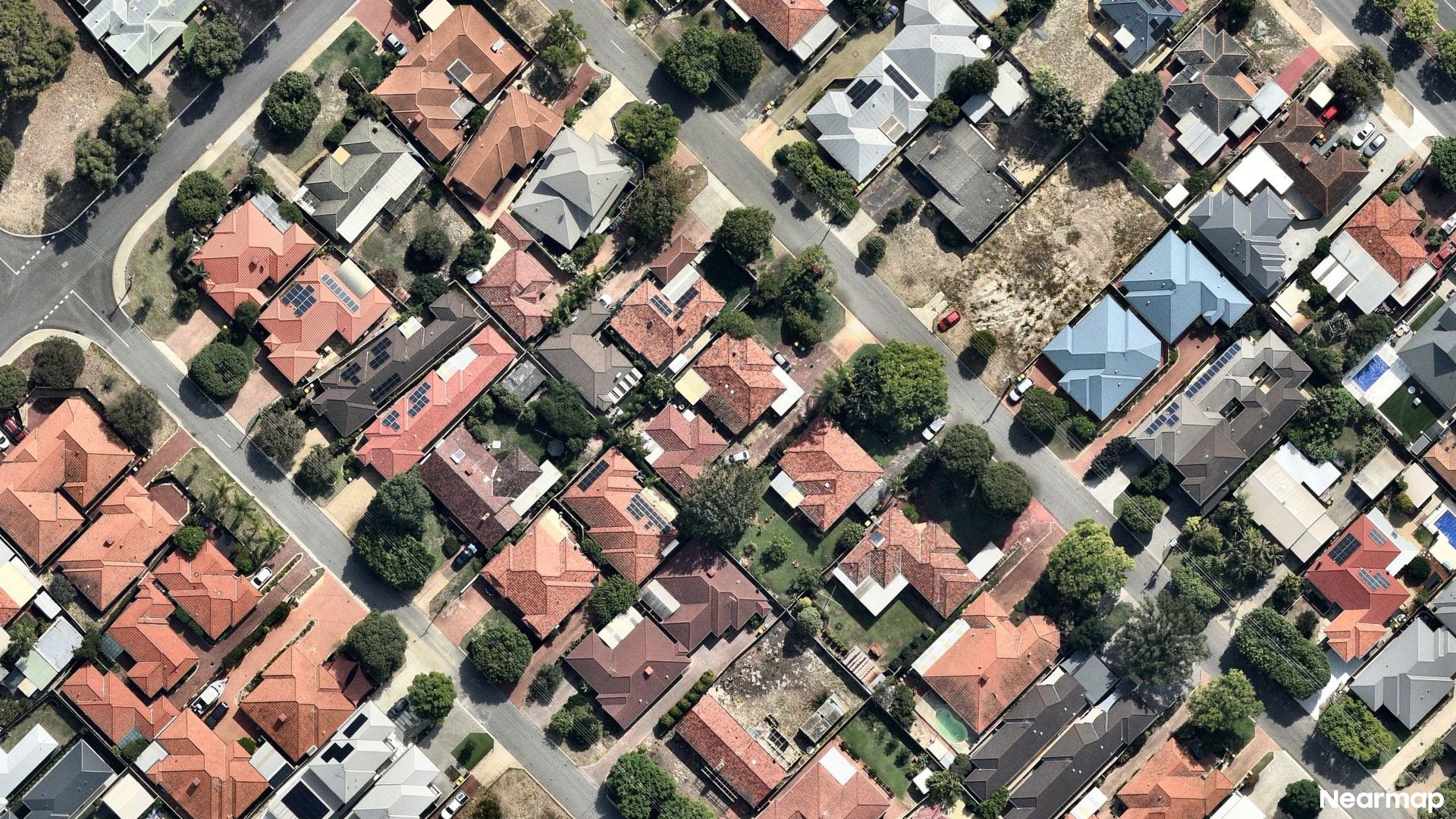 Vertical aerial view