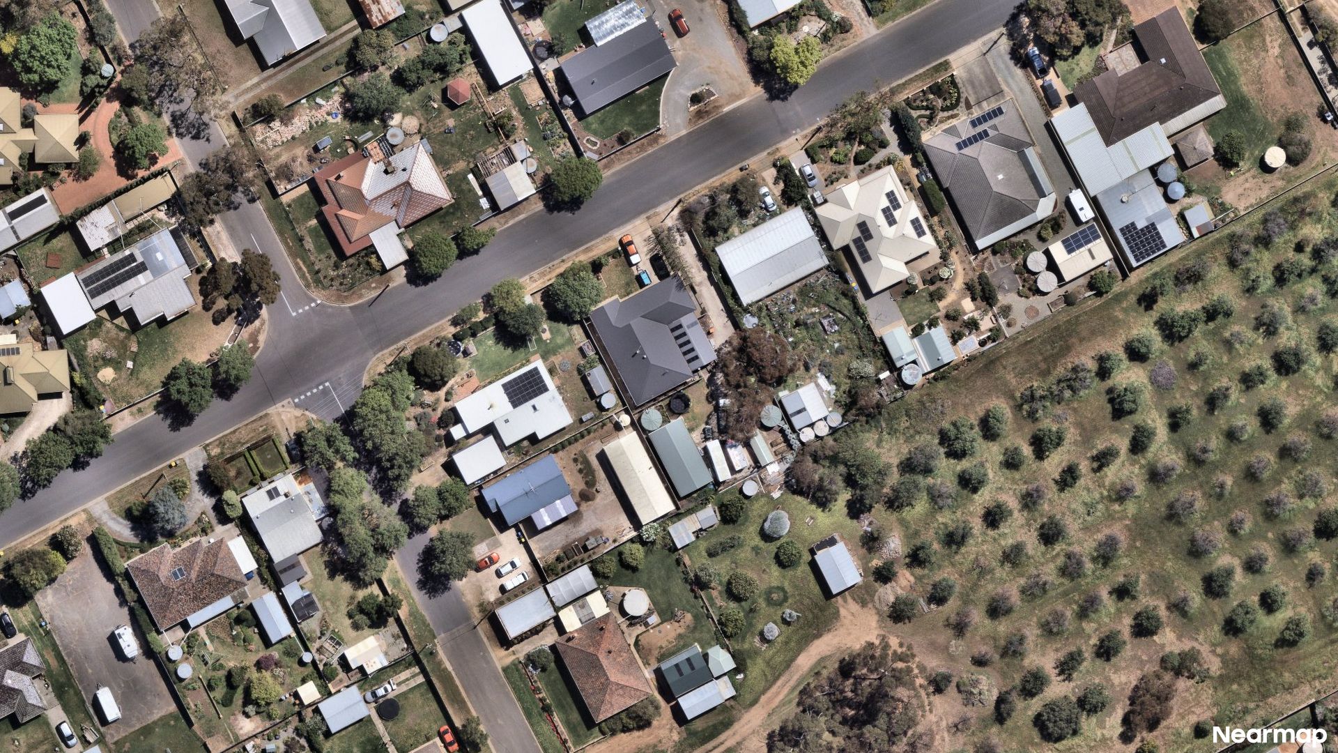 Vertical aerial view
