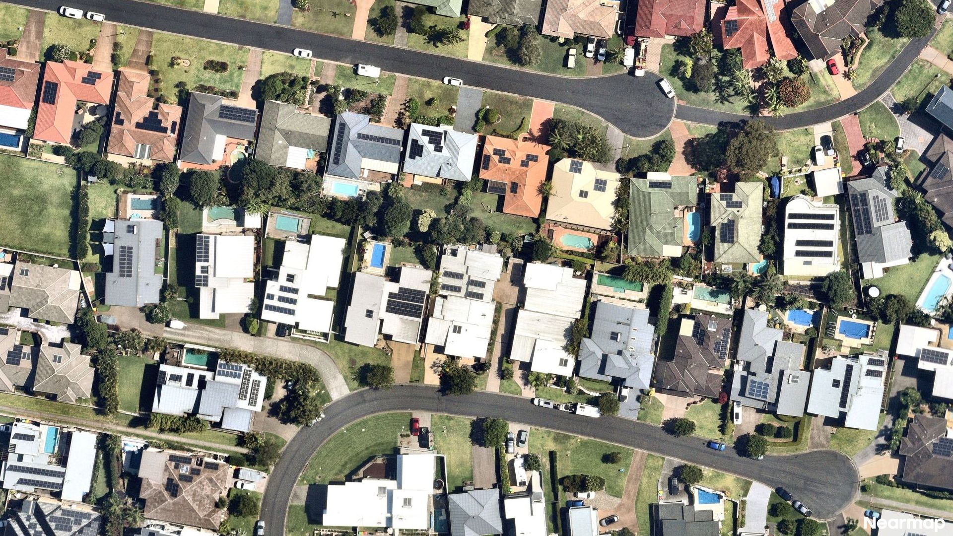 Vertical aerial view