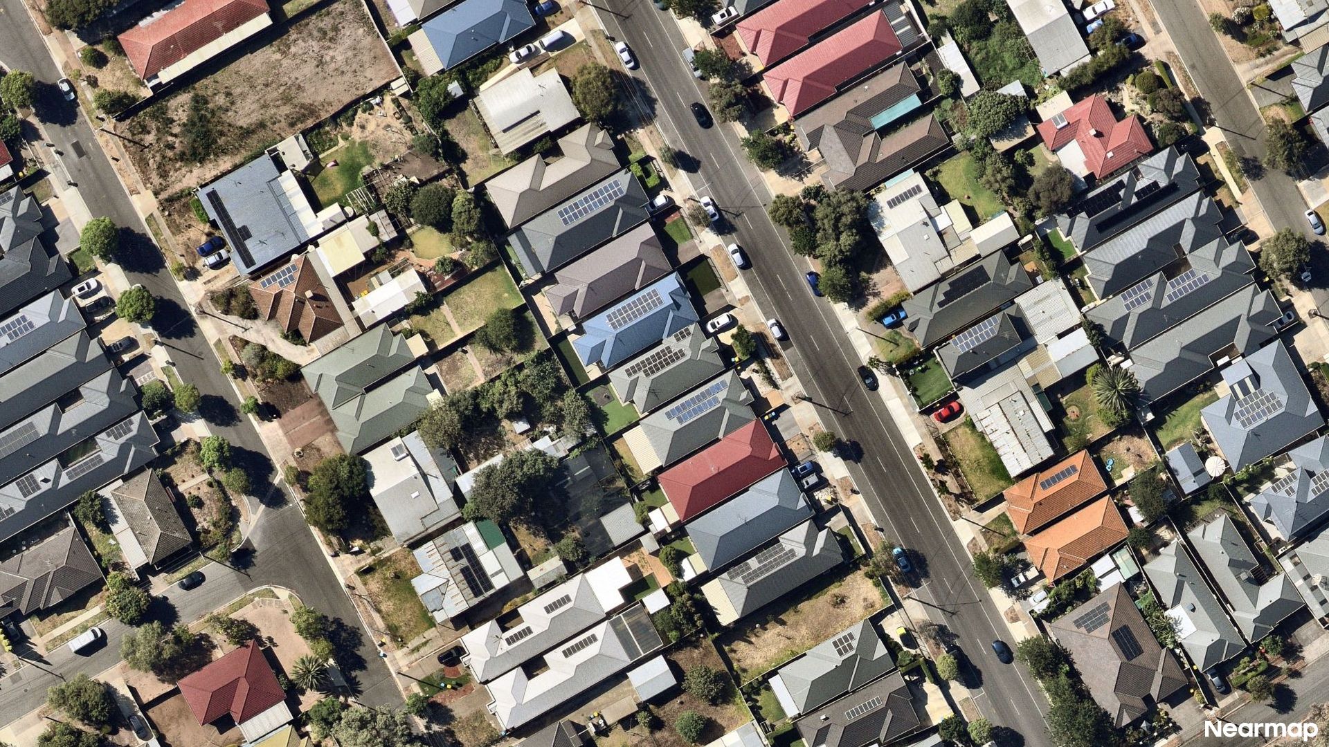 Vertical aerial view