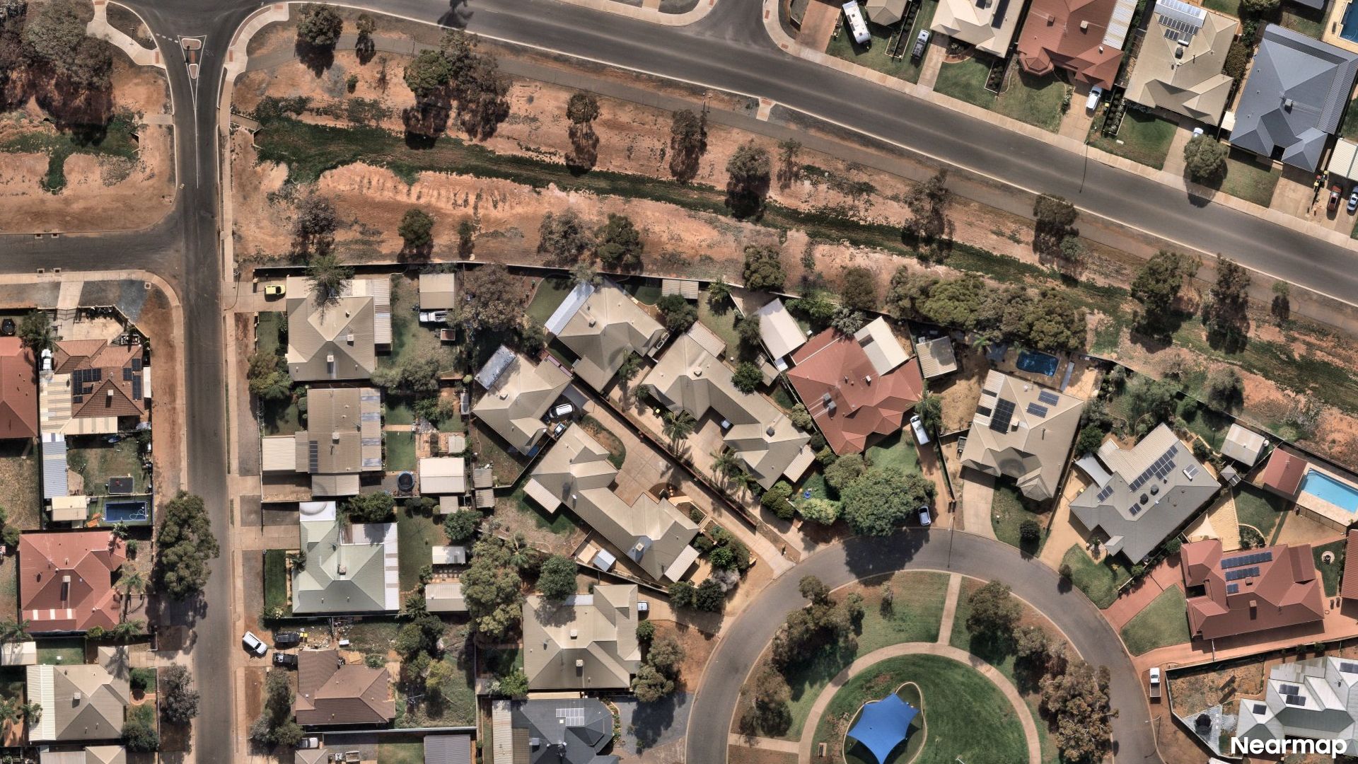 Vertical aerial view