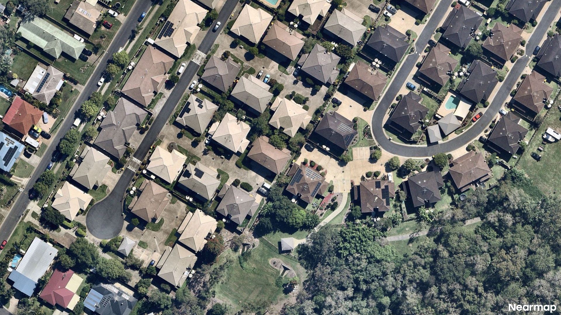 Vertical aerial view