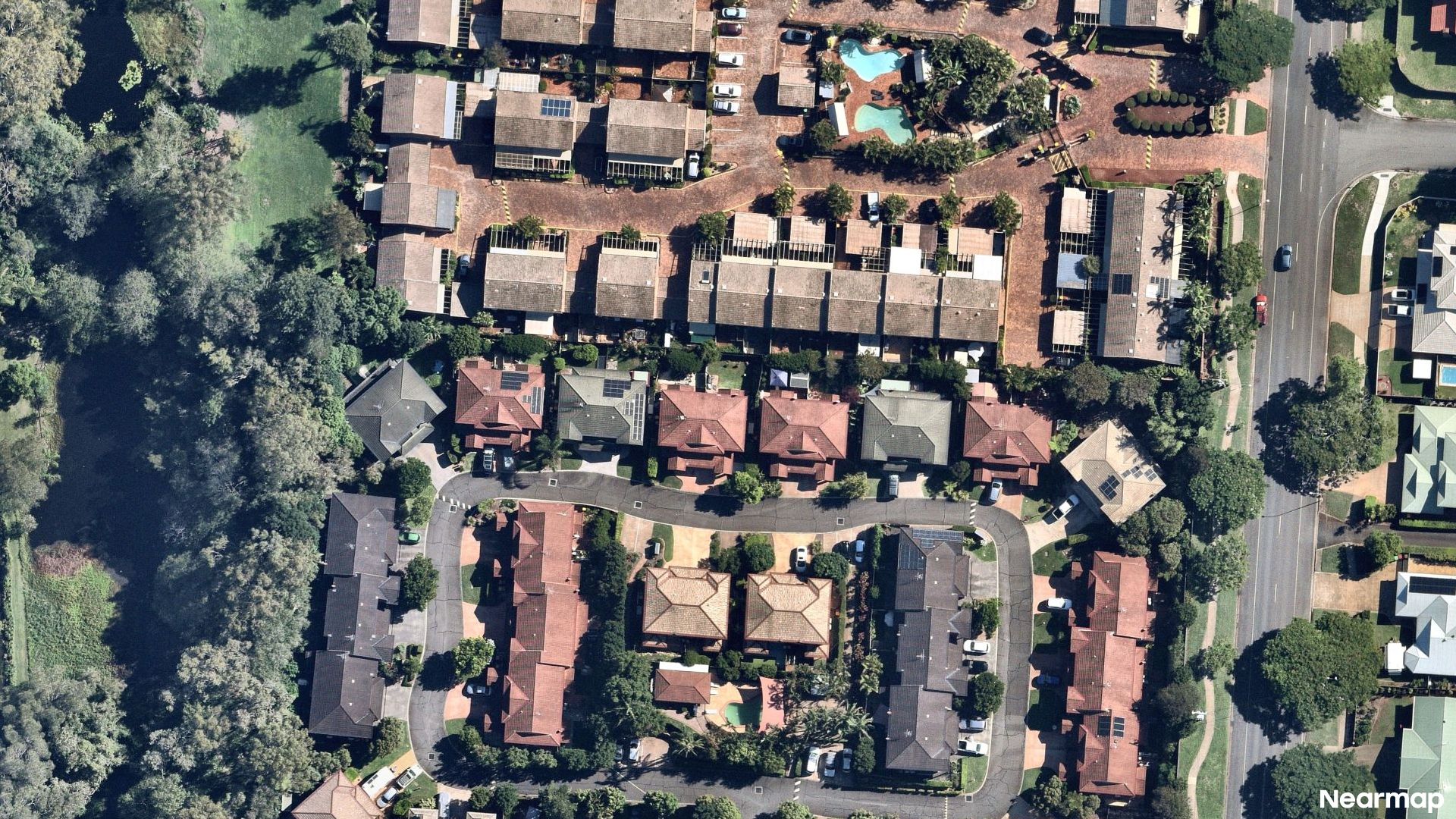 Vertical aerial view