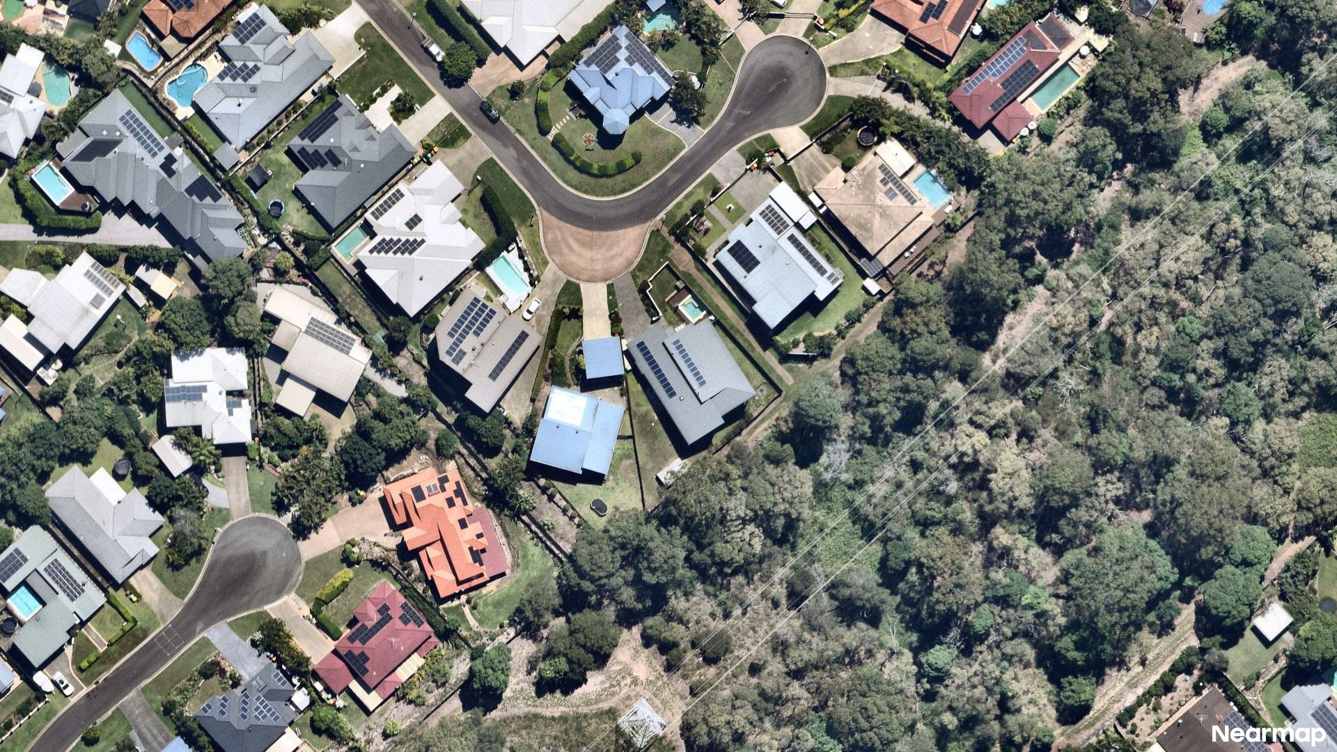 Vertical aerial view