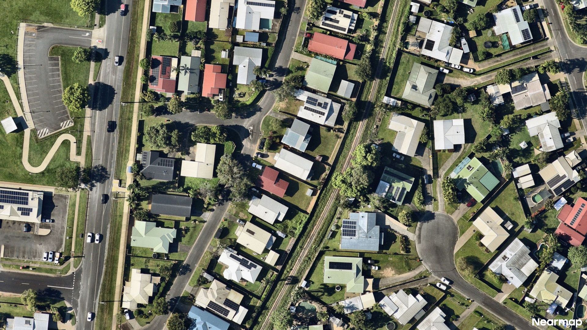 Vertical aerial view