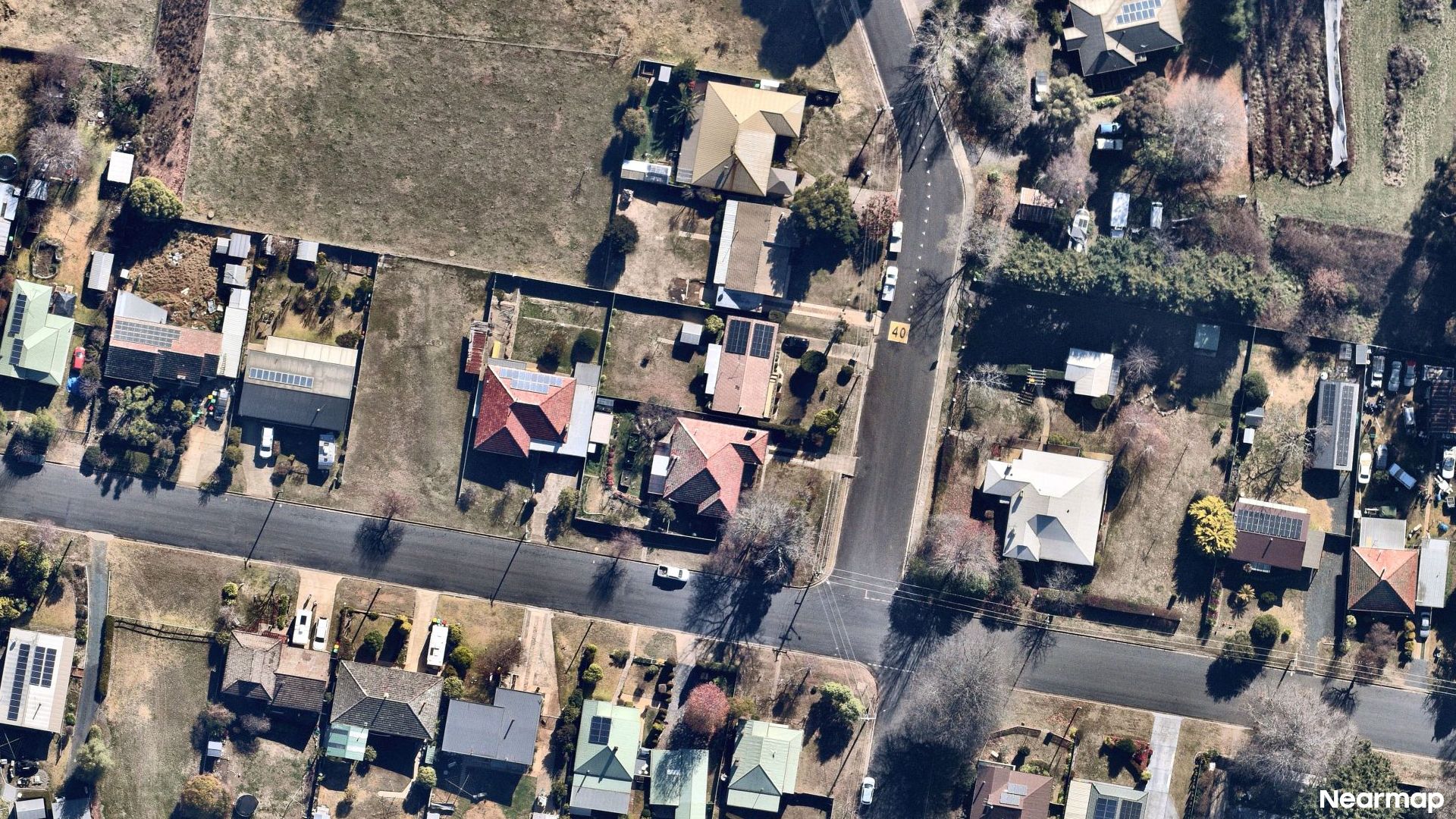 Vertical aerial view