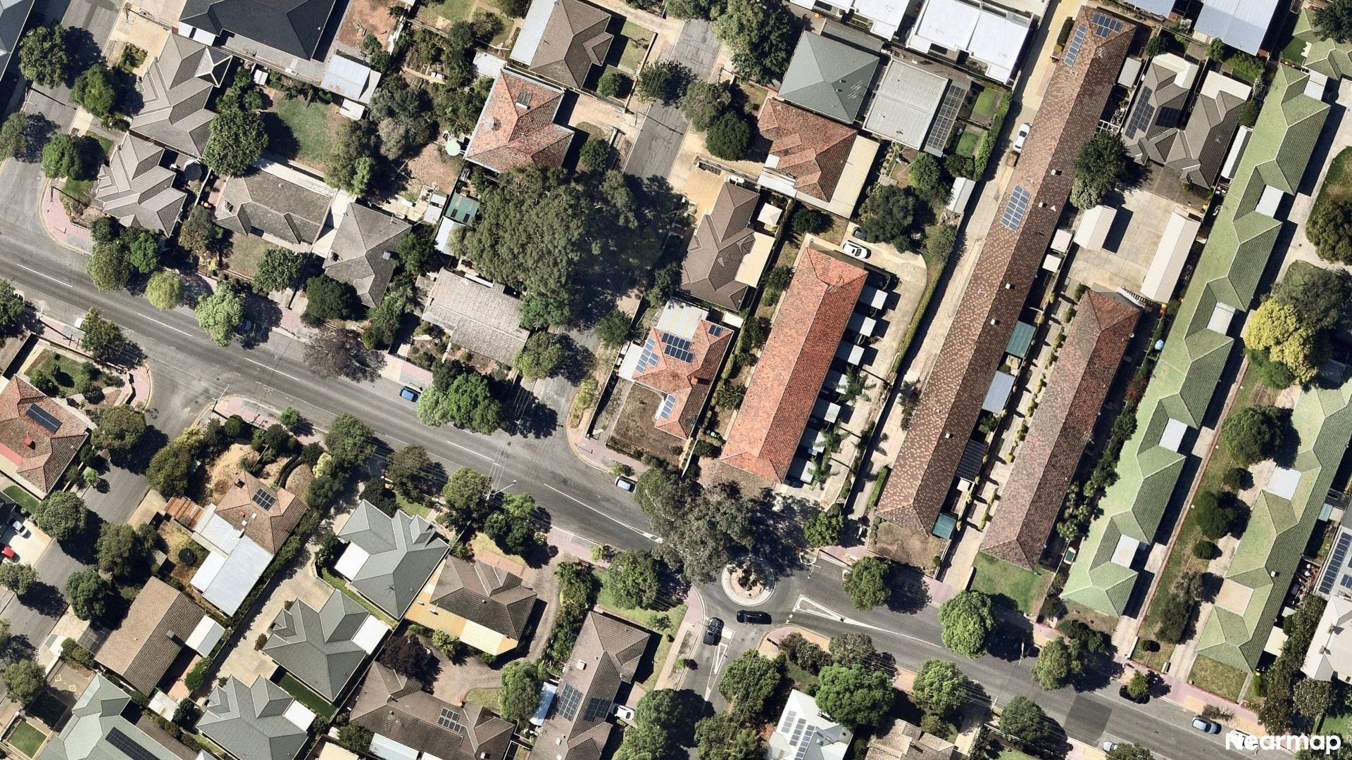 Vertical aerial view