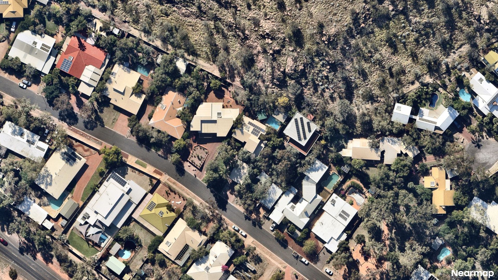 Vertical aerial view
