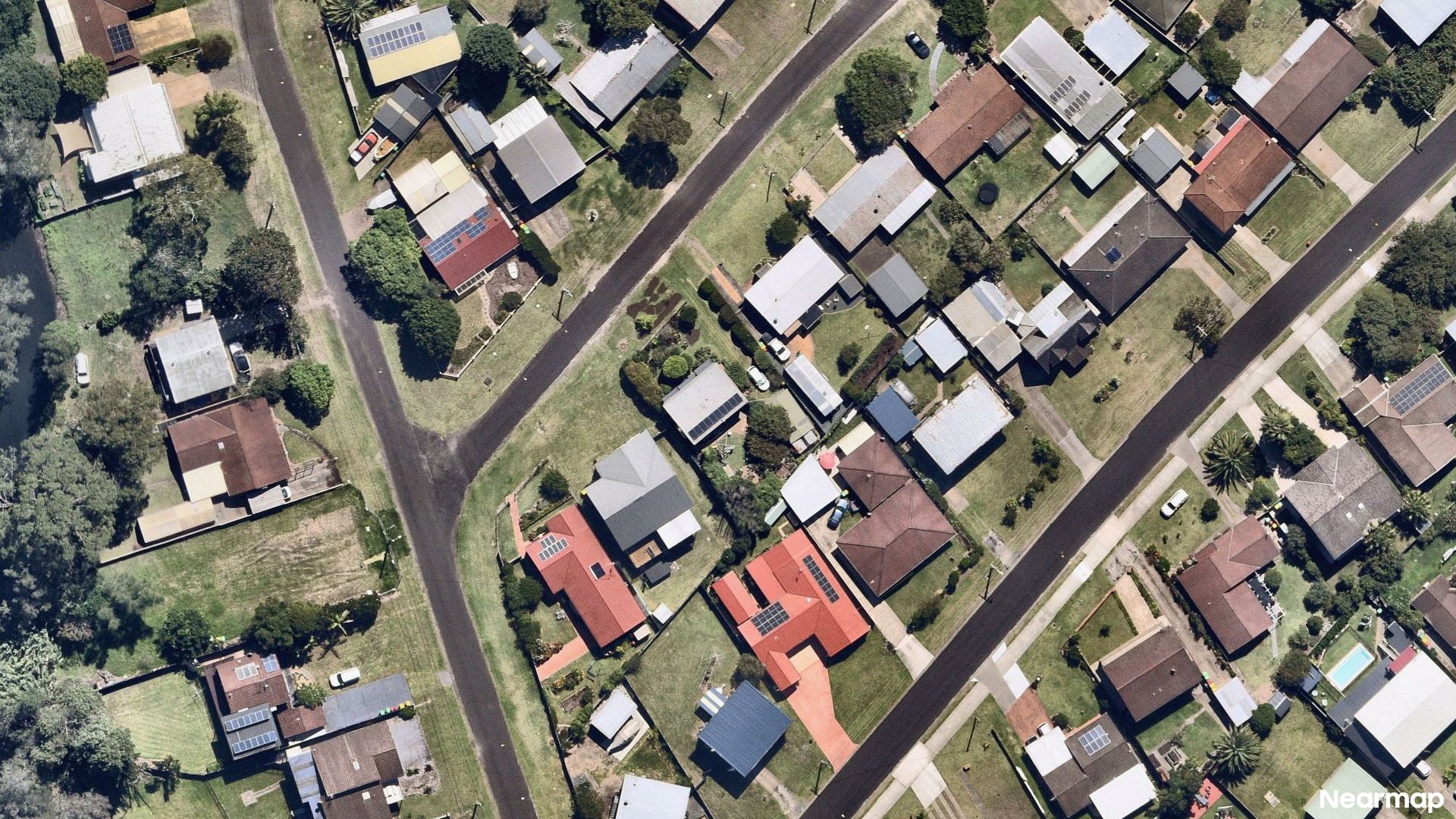 Vertical aerial view