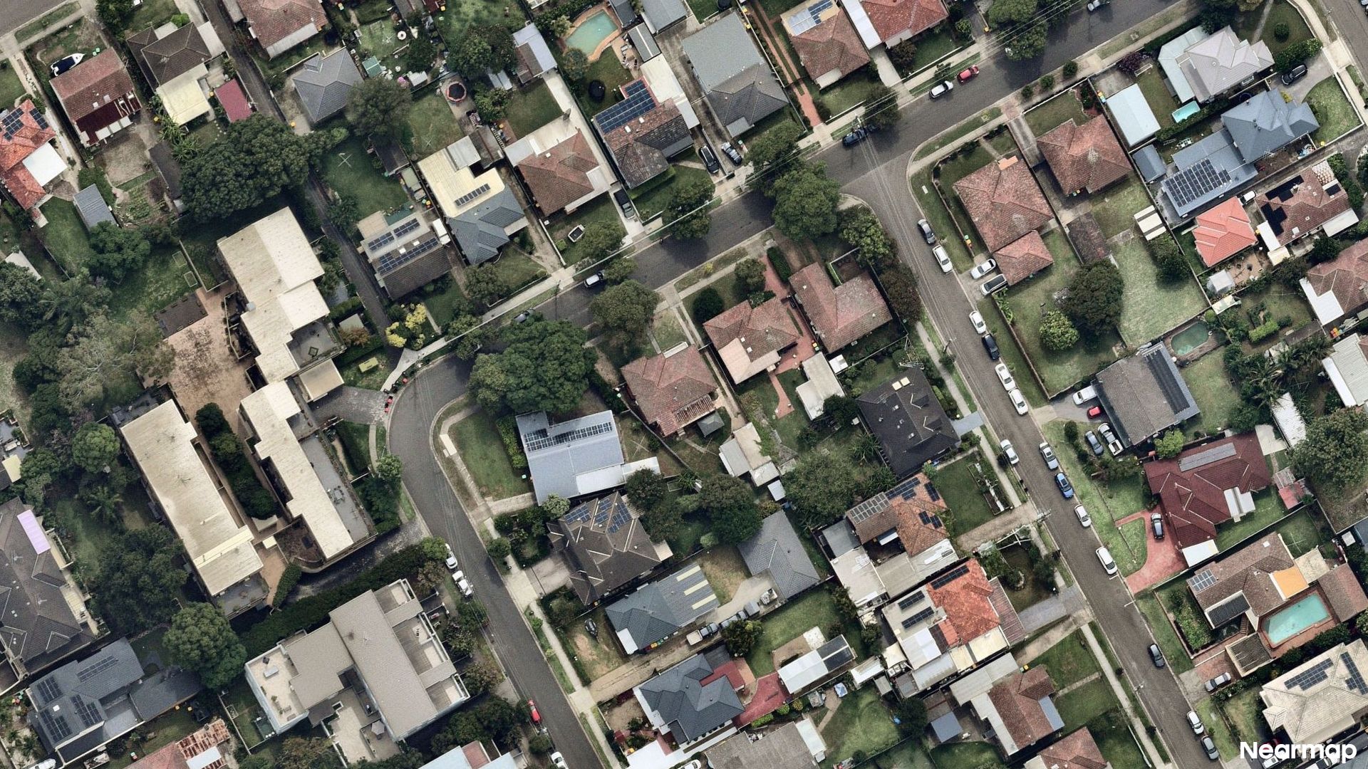 Vertical aerial view