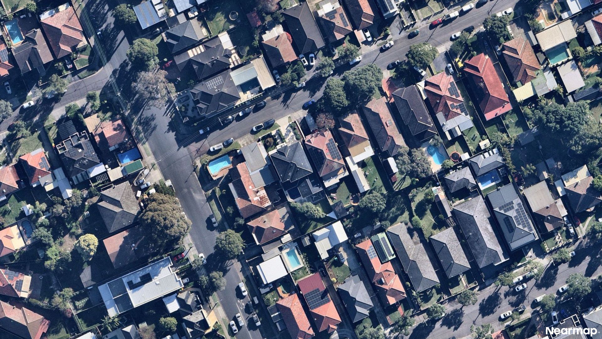 Vertical aerial view