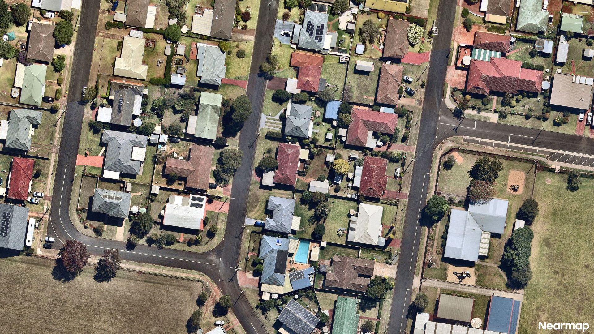 Vertical aerial view