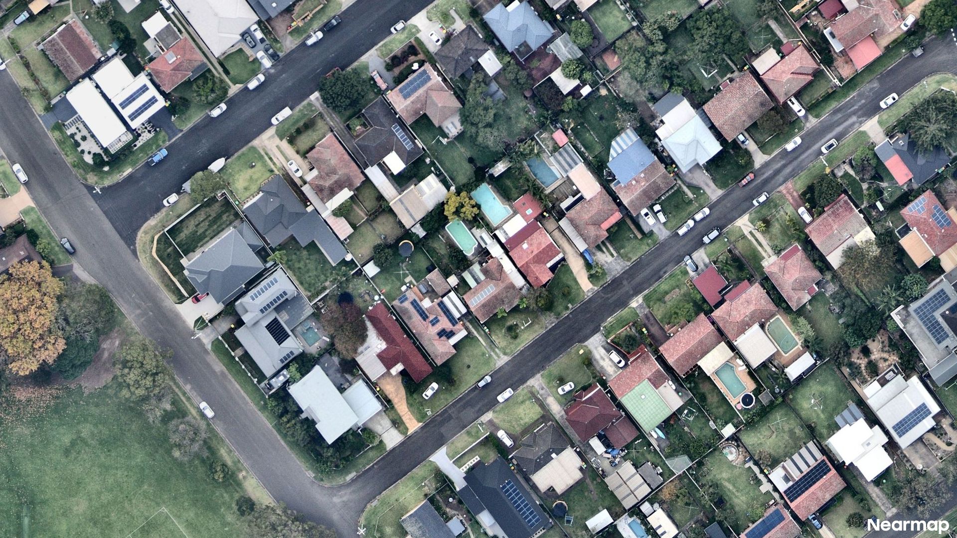 Vertical aerial view