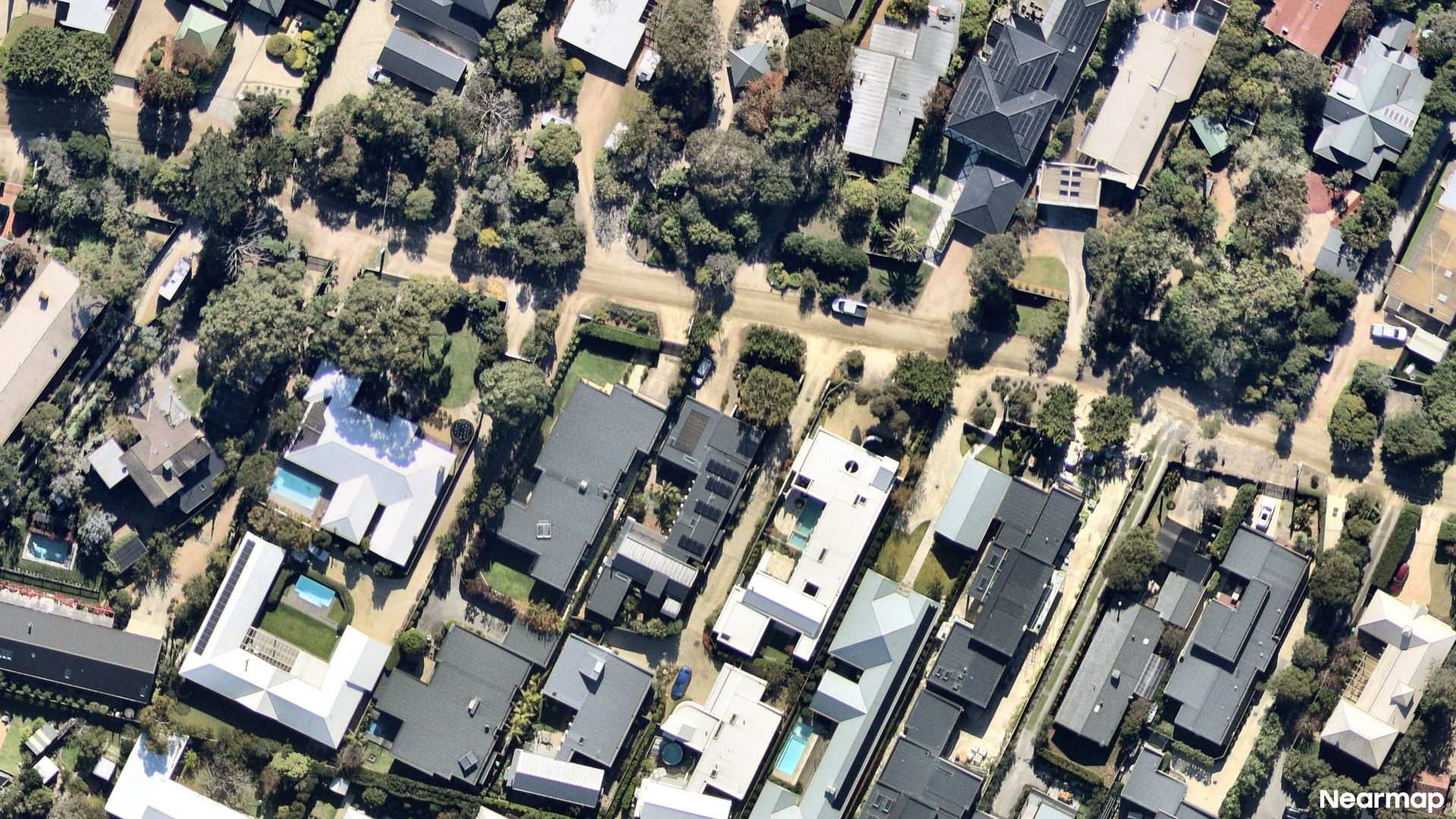 Vertical aerial view