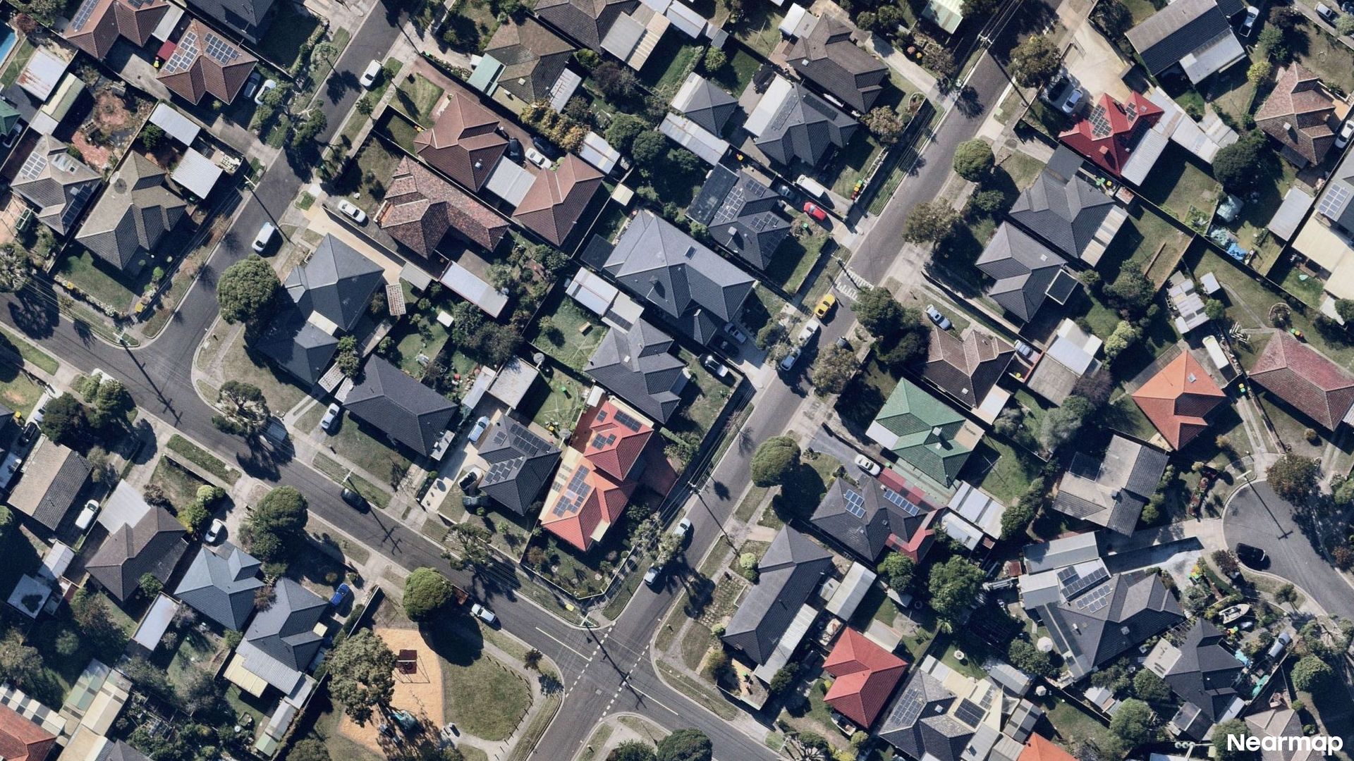 Vertical aerial view
