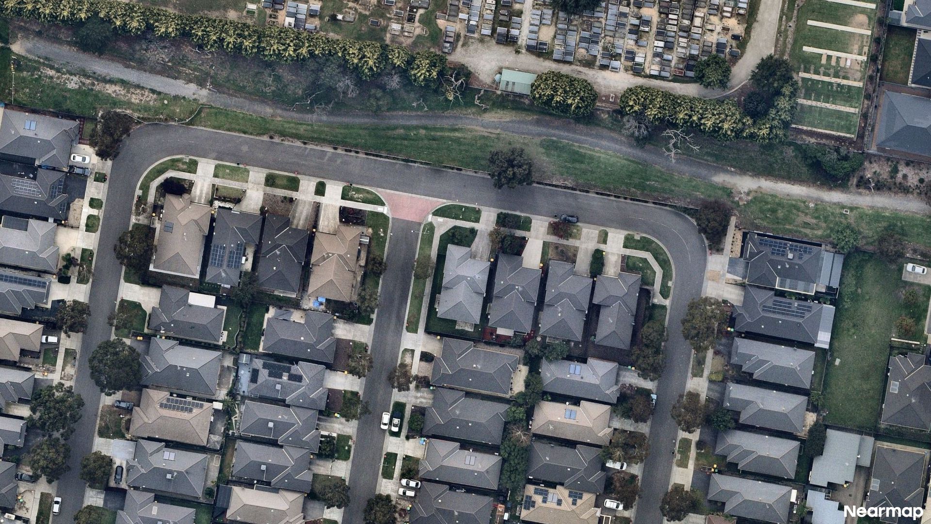 Vertical aerial view