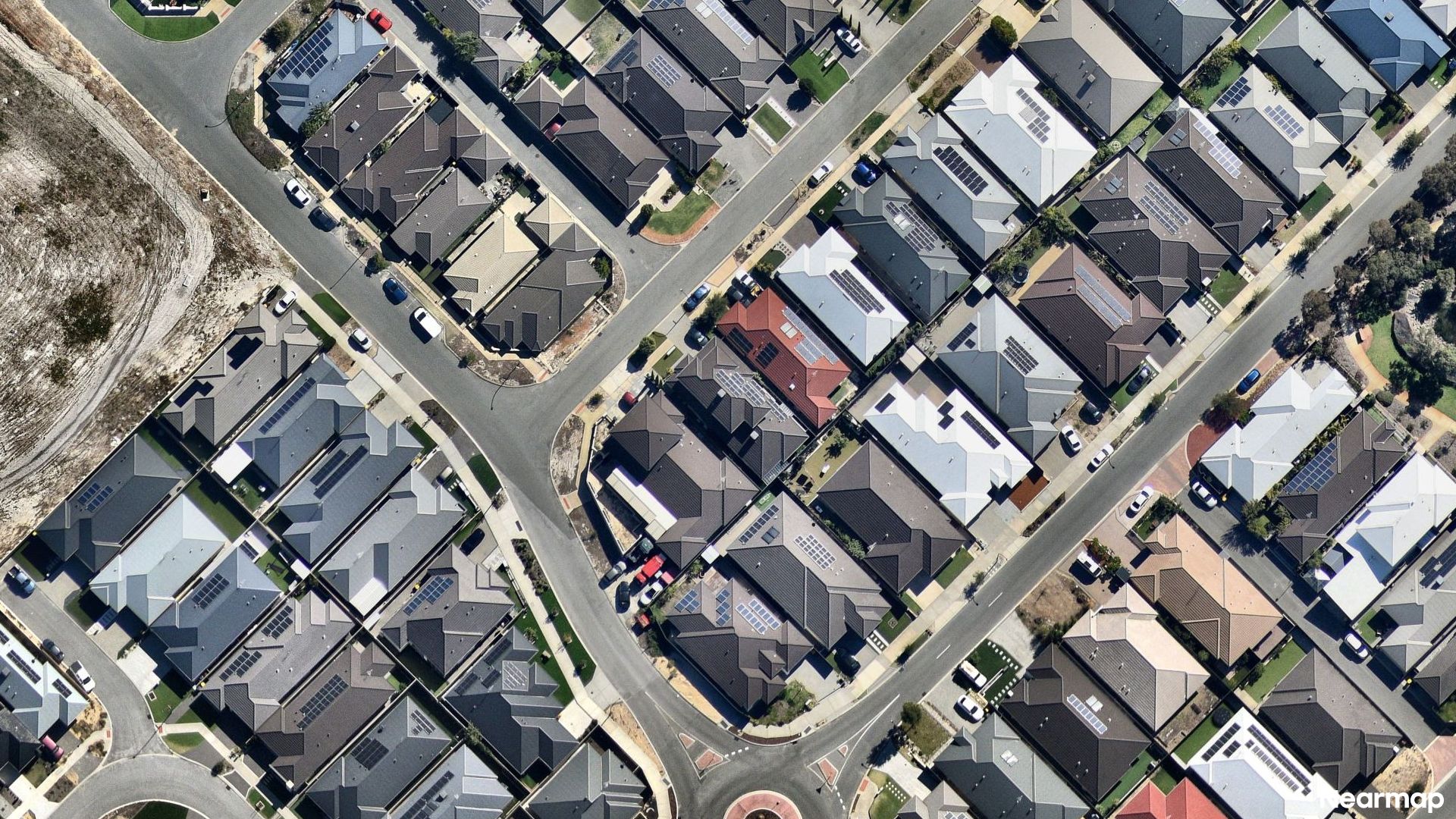 Vertical aerial view