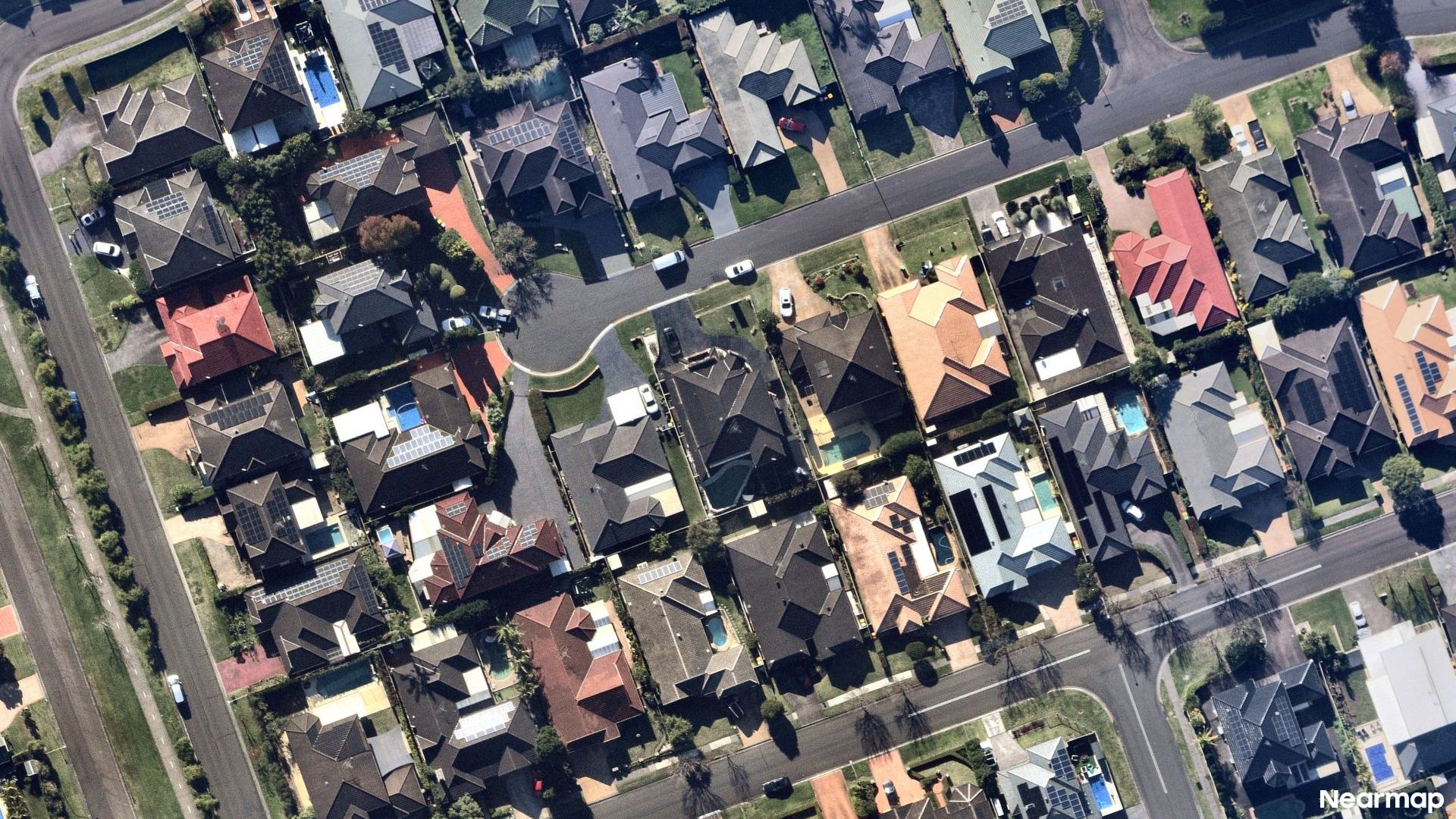 Vertical aerial view