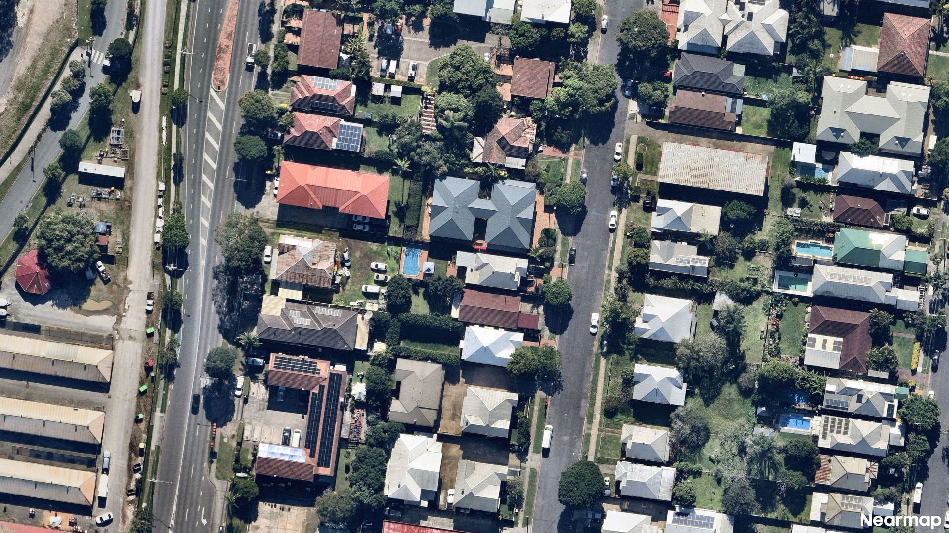Vertical aerial view
