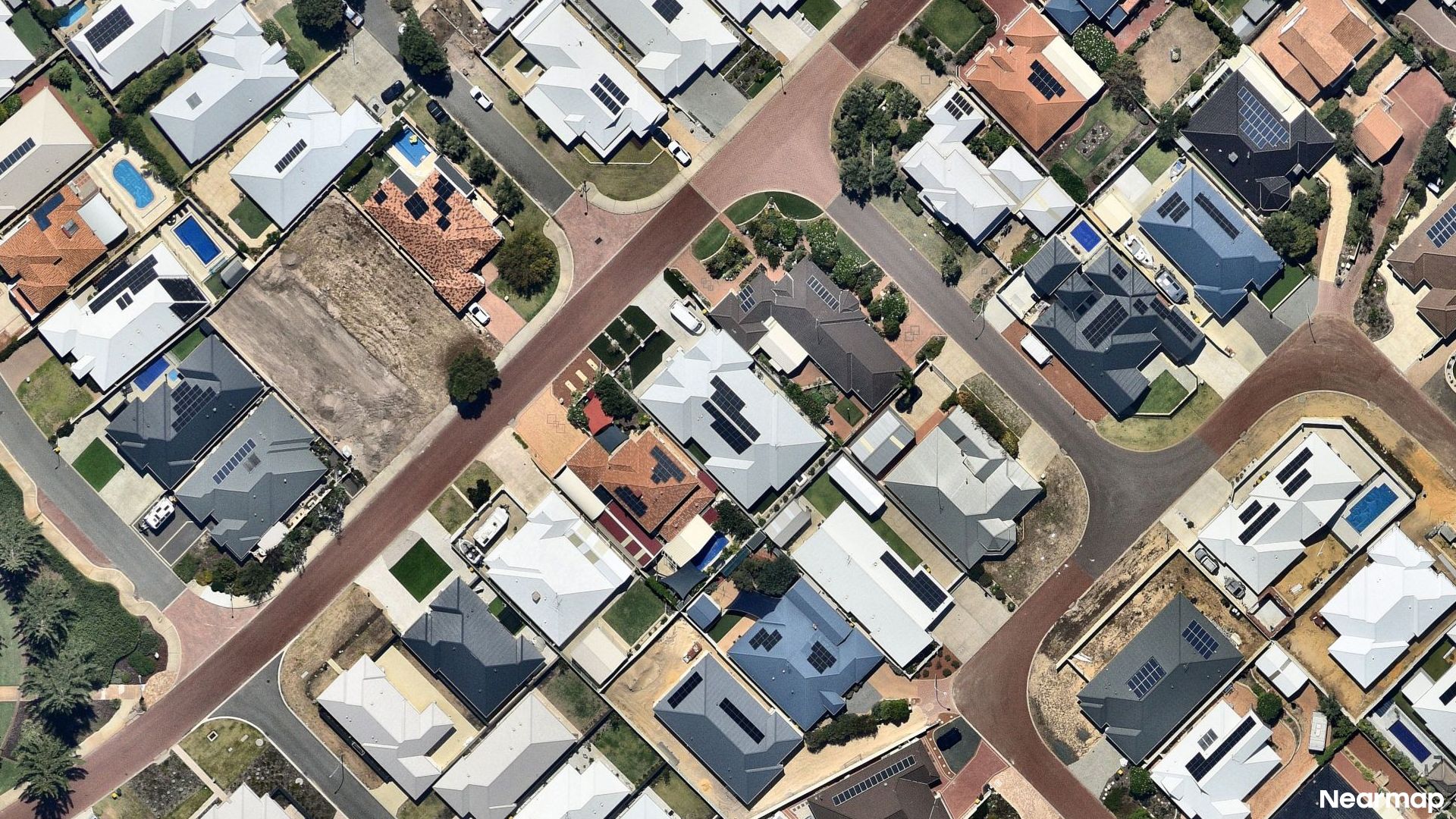 Vertical aerial view