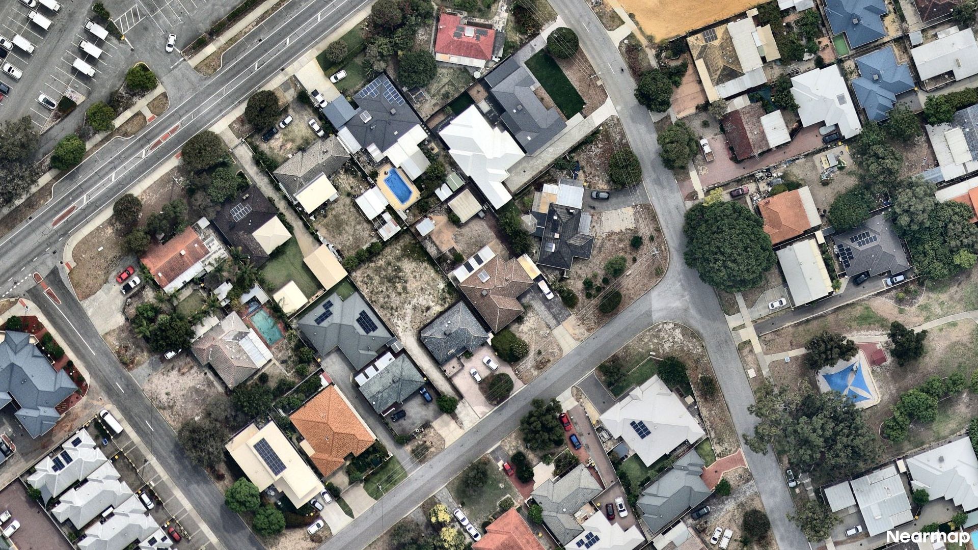 Vertical aerial view