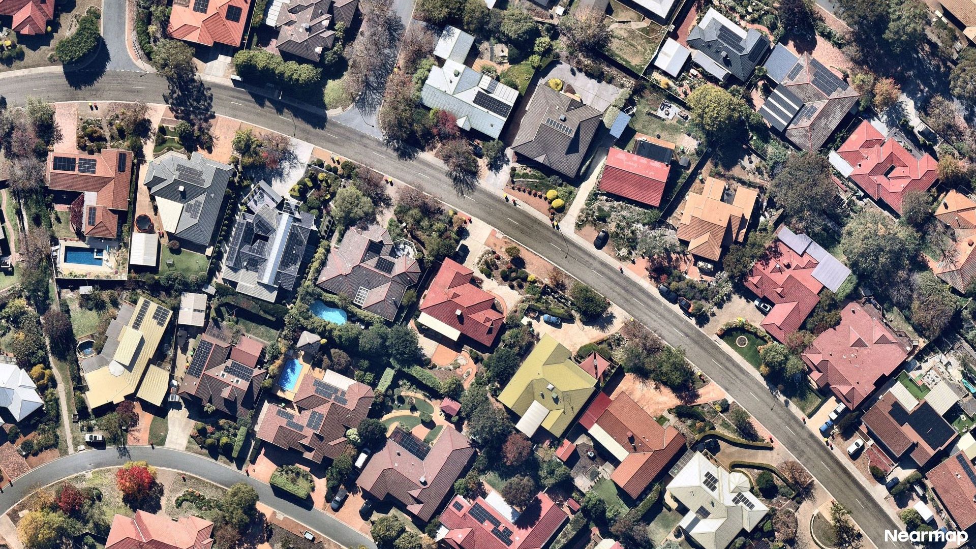 Vertical aerial view