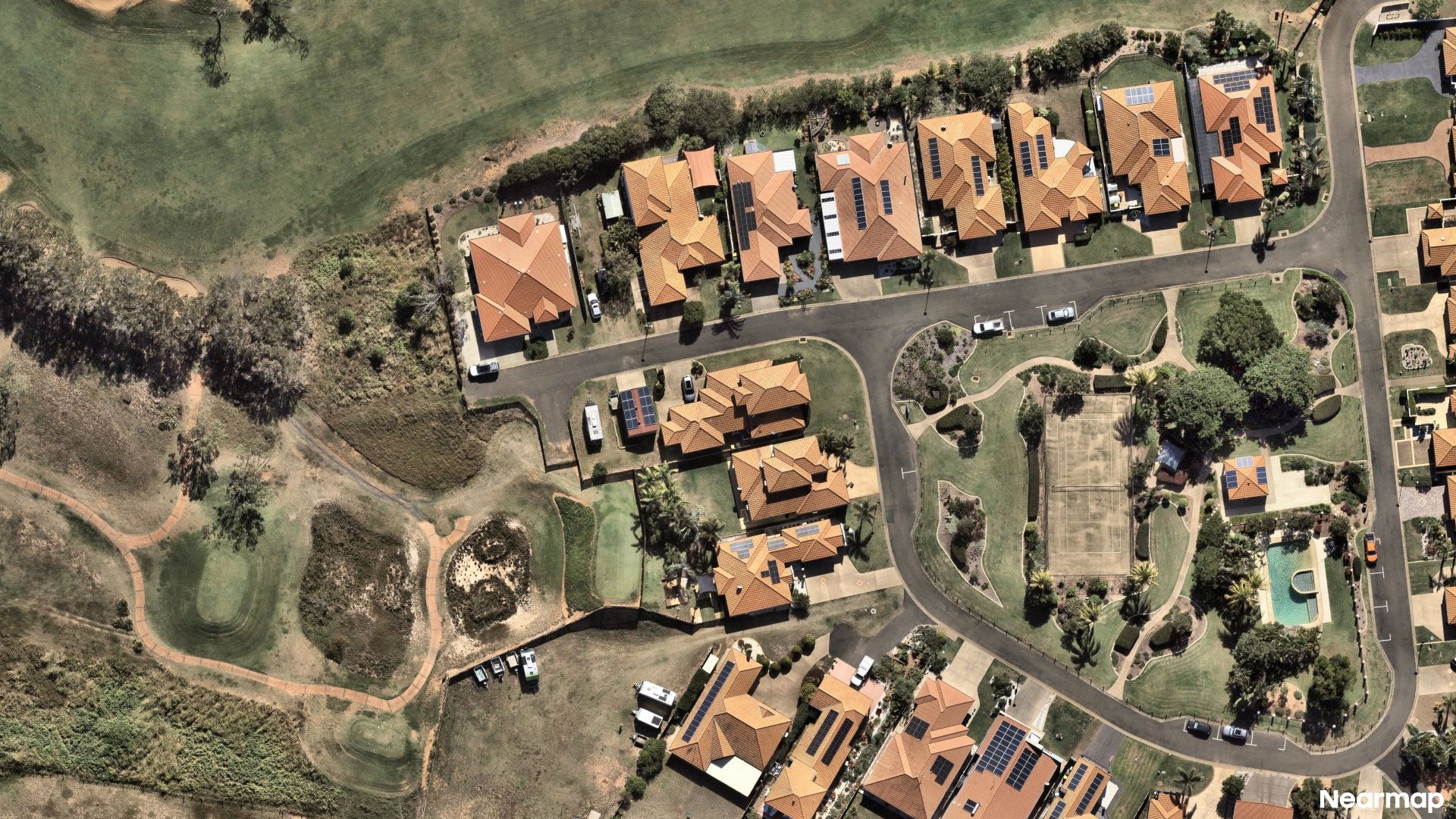 Vertical aerial view