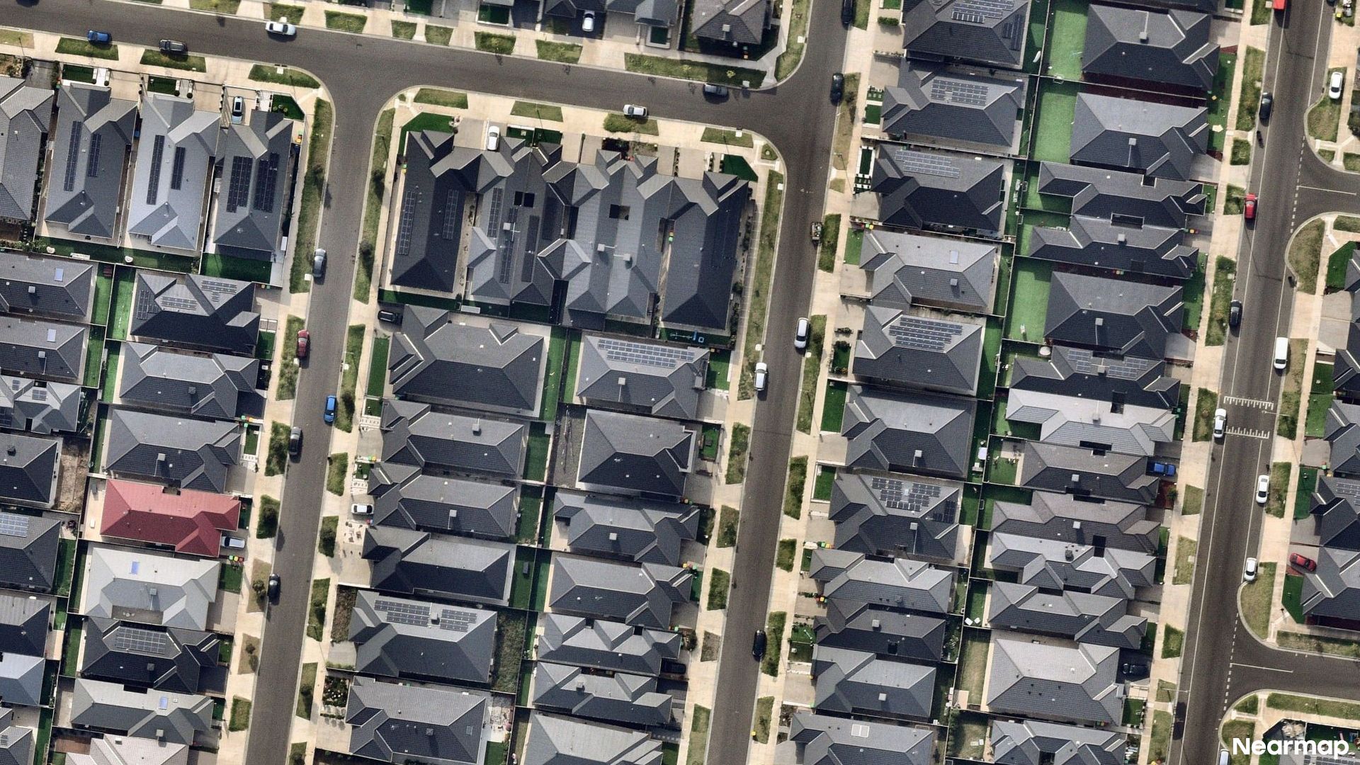 Vertical aerial view