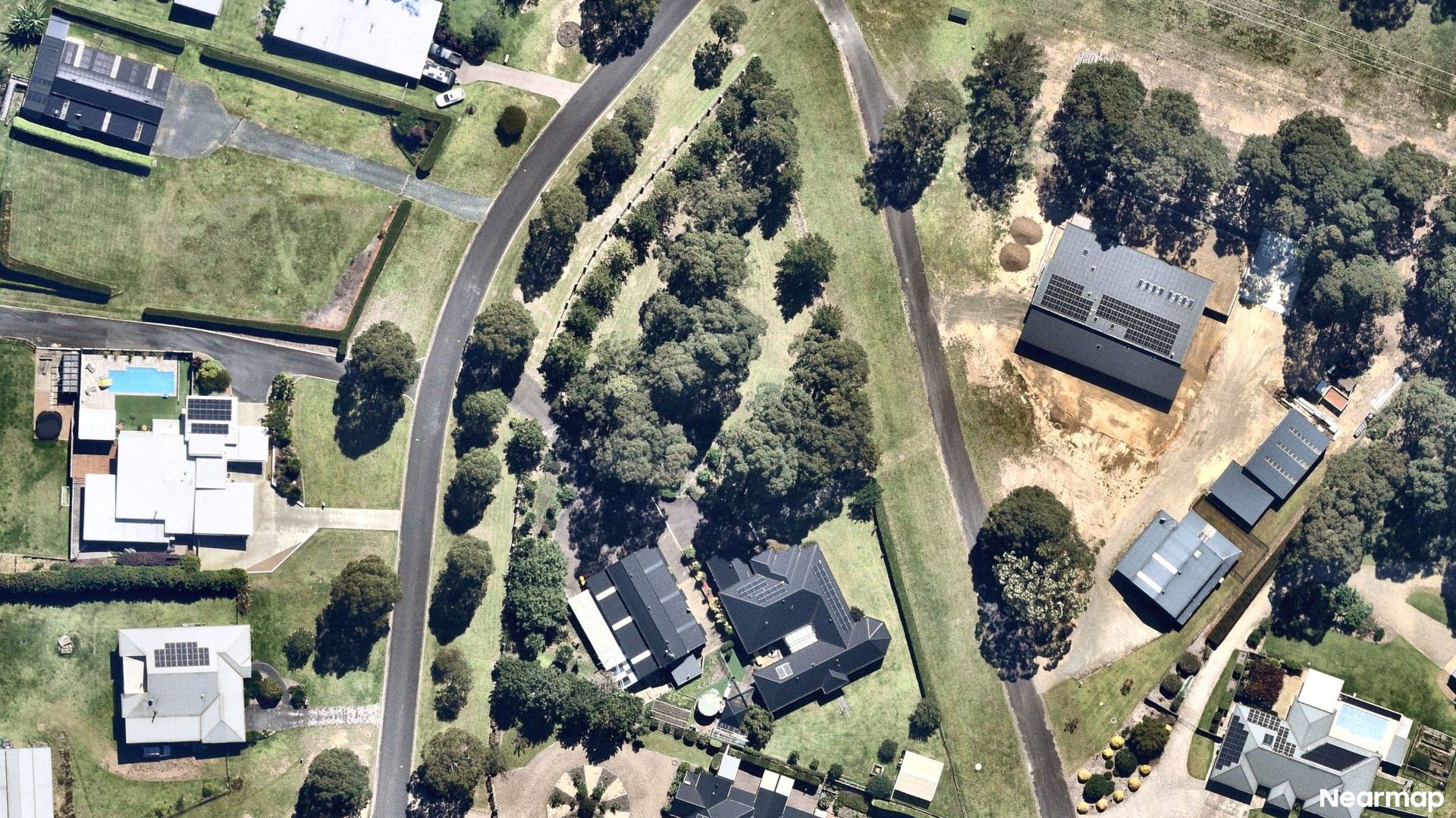 Vertical aerial view