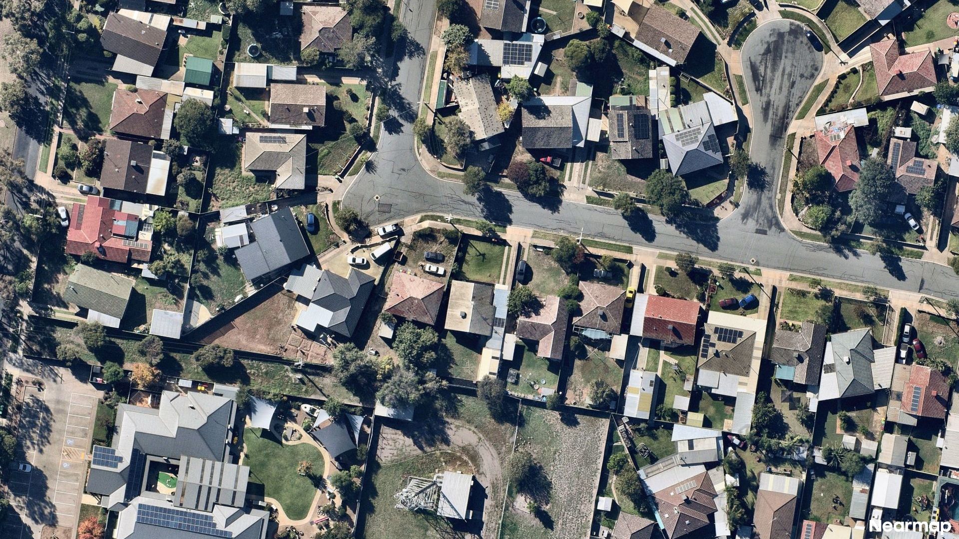 Vertical aerial view