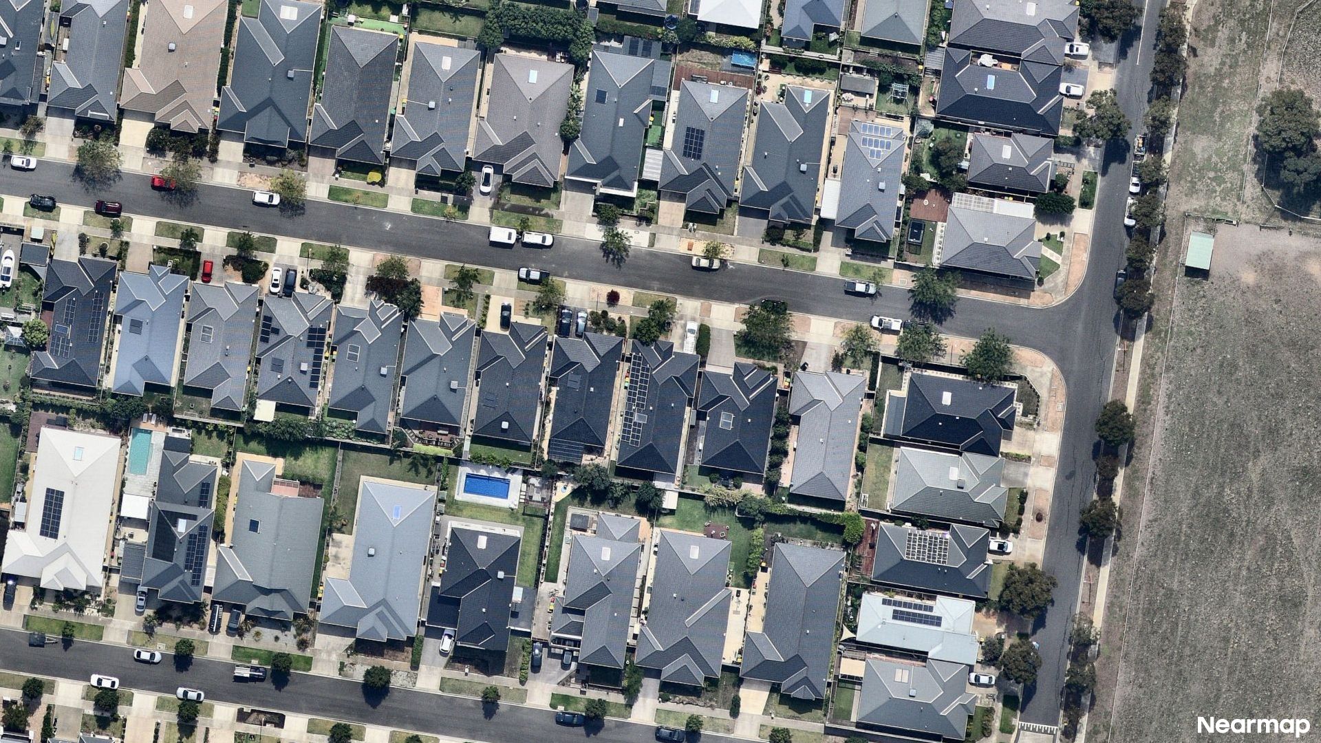 Vertical aerial view