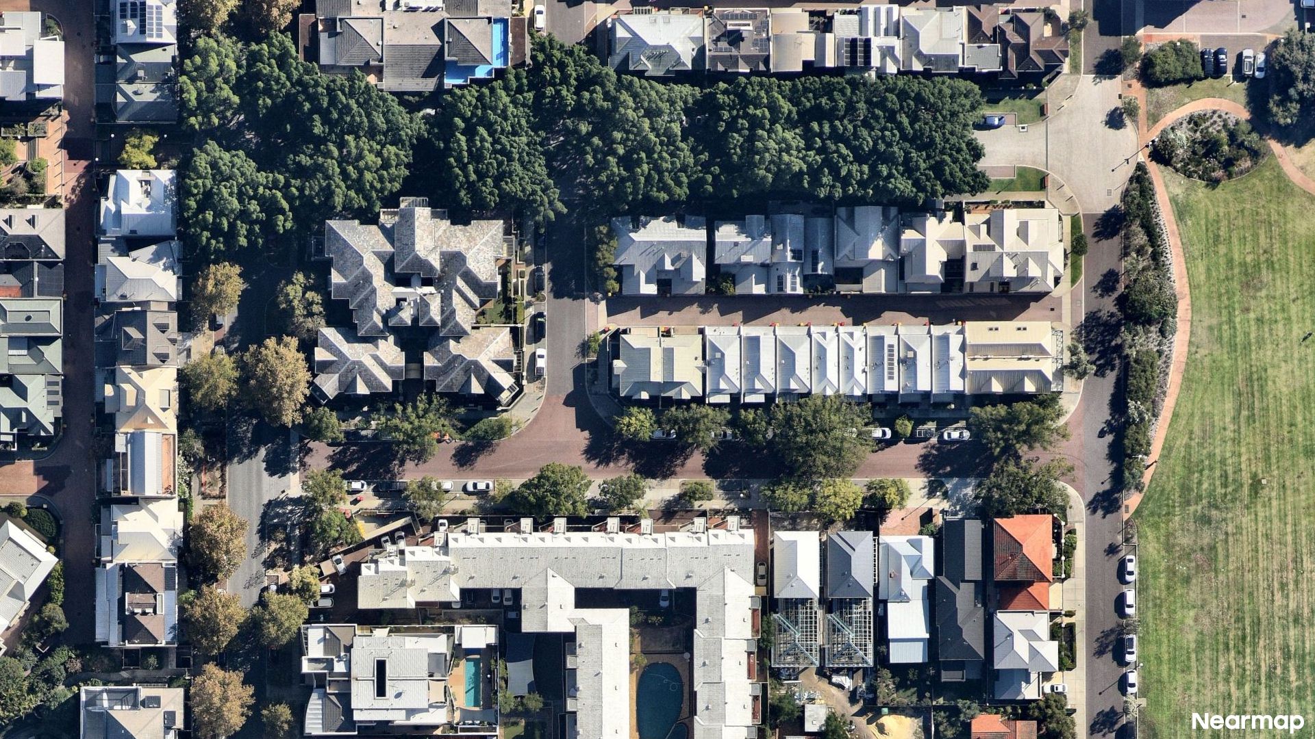 Vertical aerial view