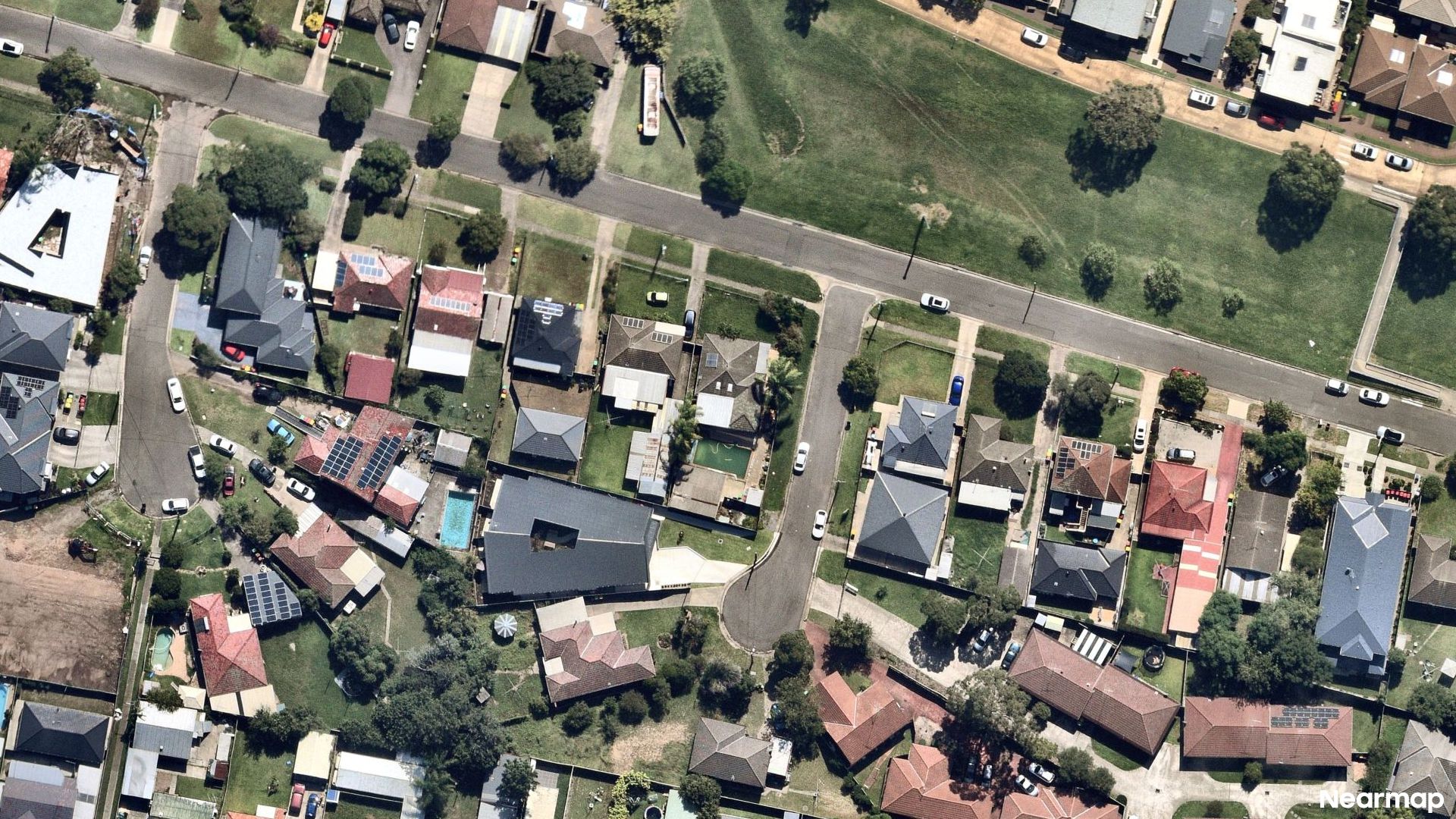 Vertical aerial view