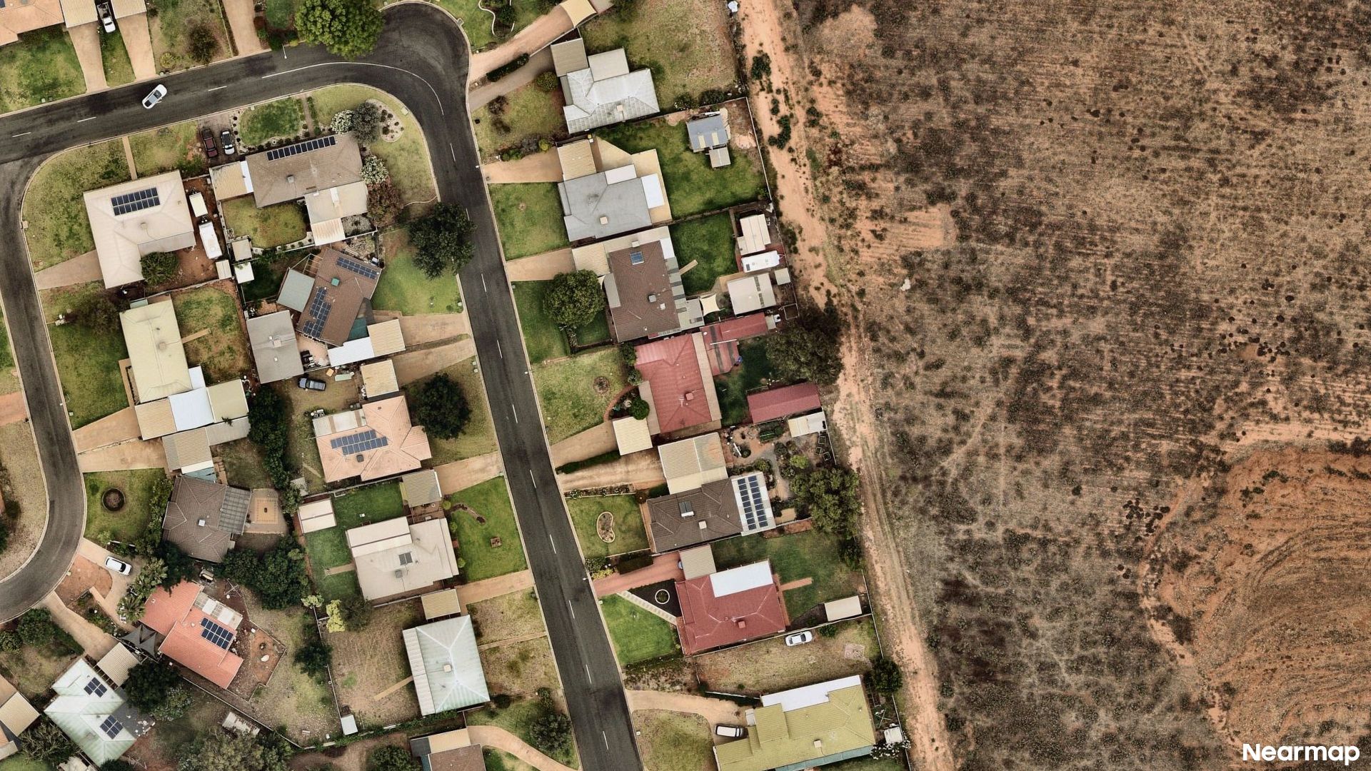 Vertical aerial view