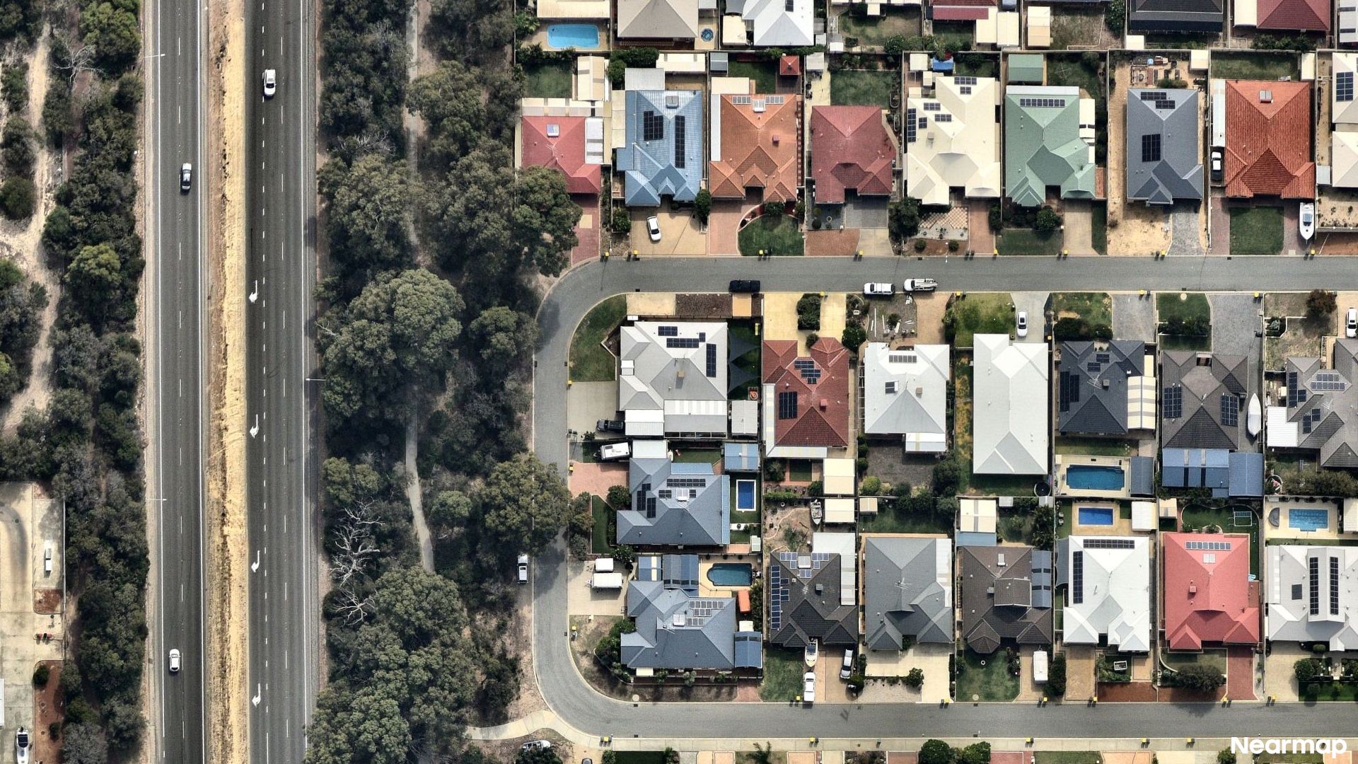 Vertical aerial view