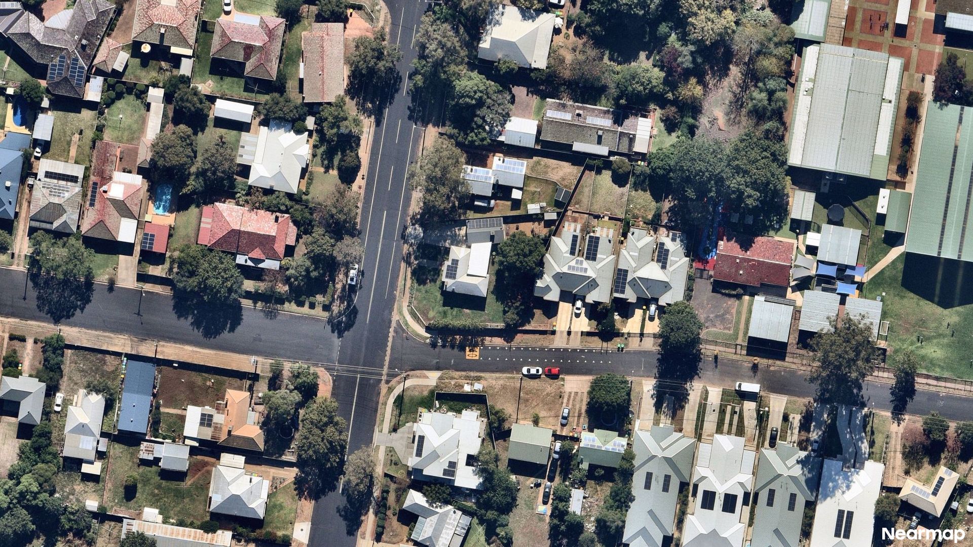 Vertical aerial view