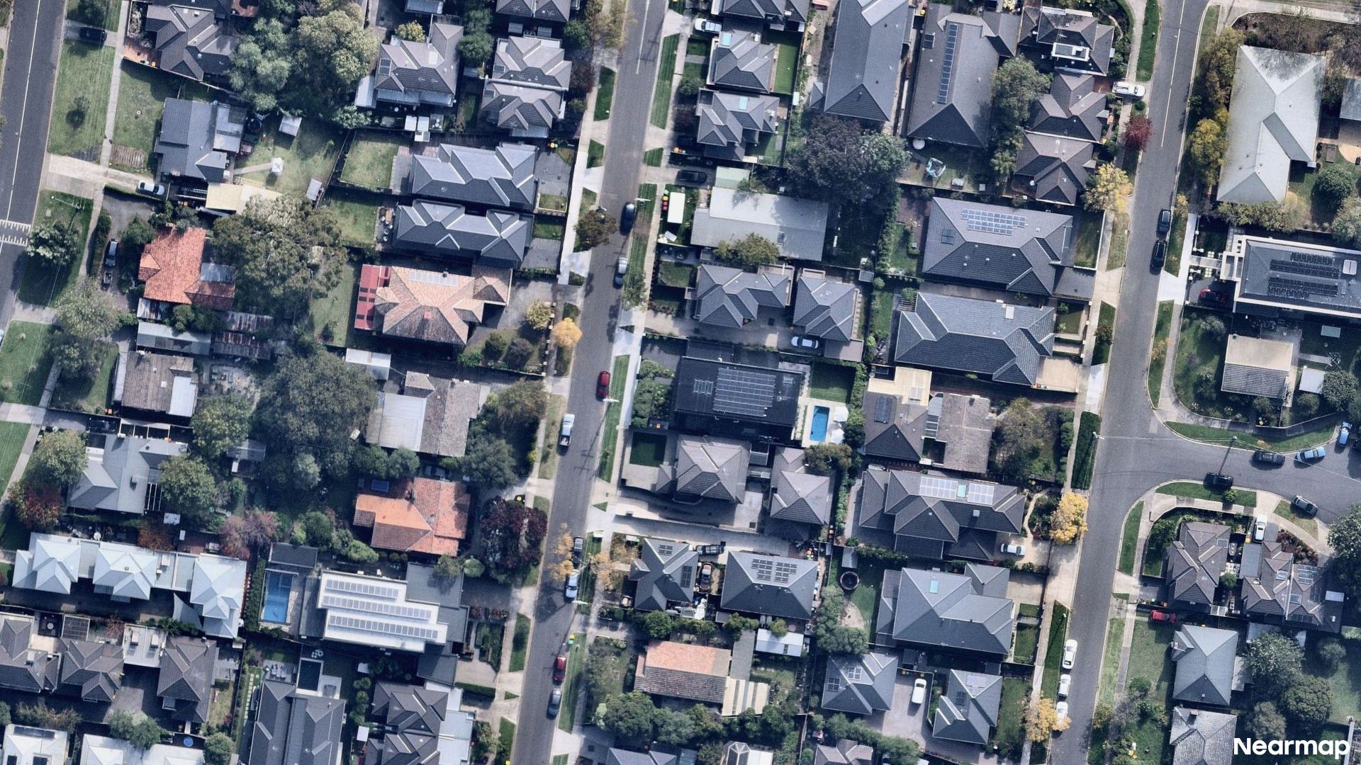 Vertical aerial view