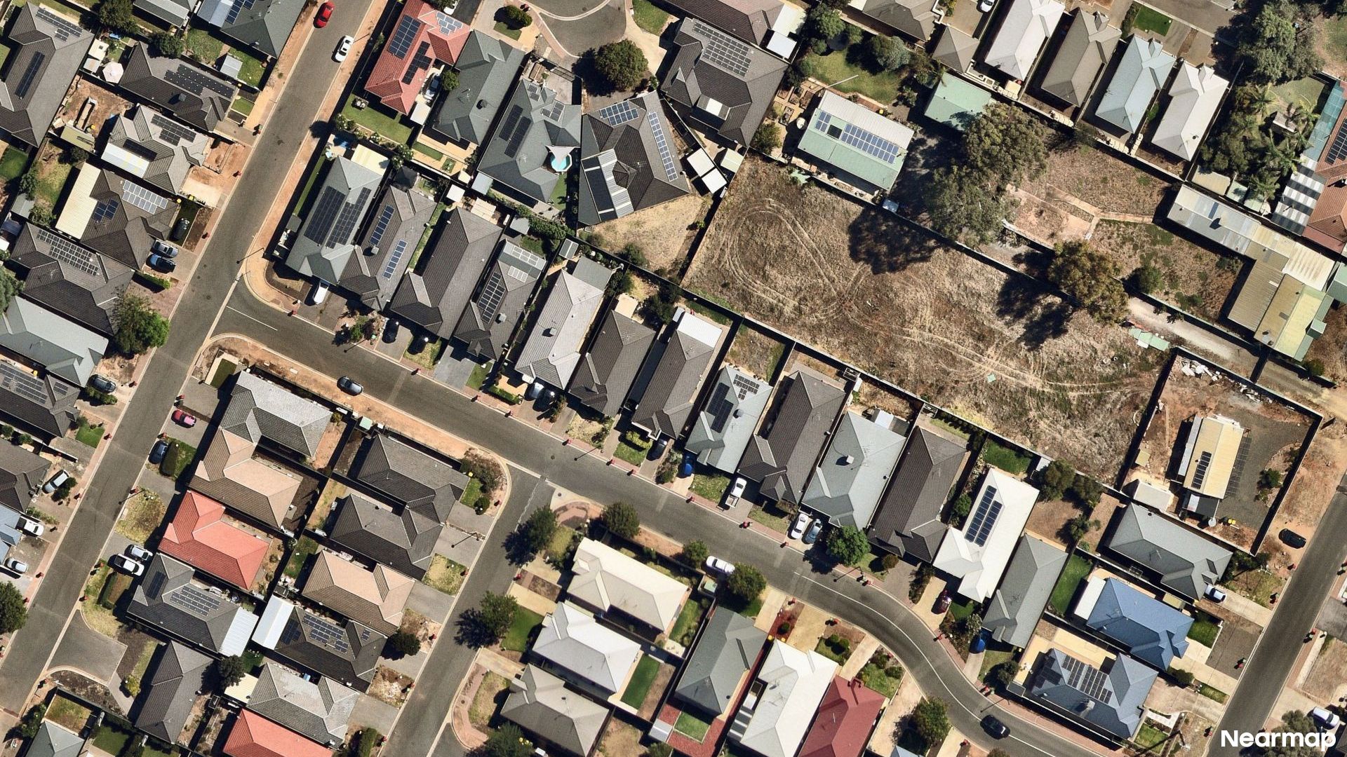 Vertical aerial view