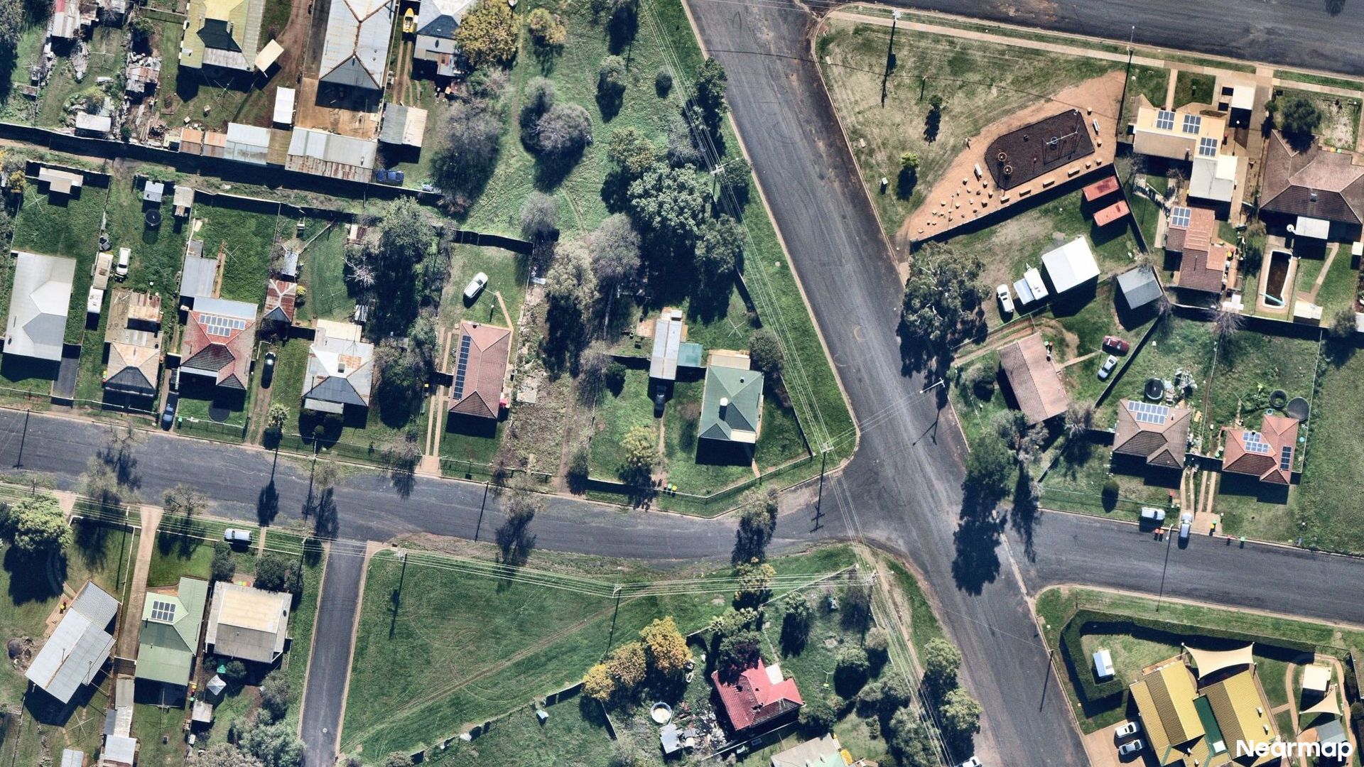 Vertical aerial view