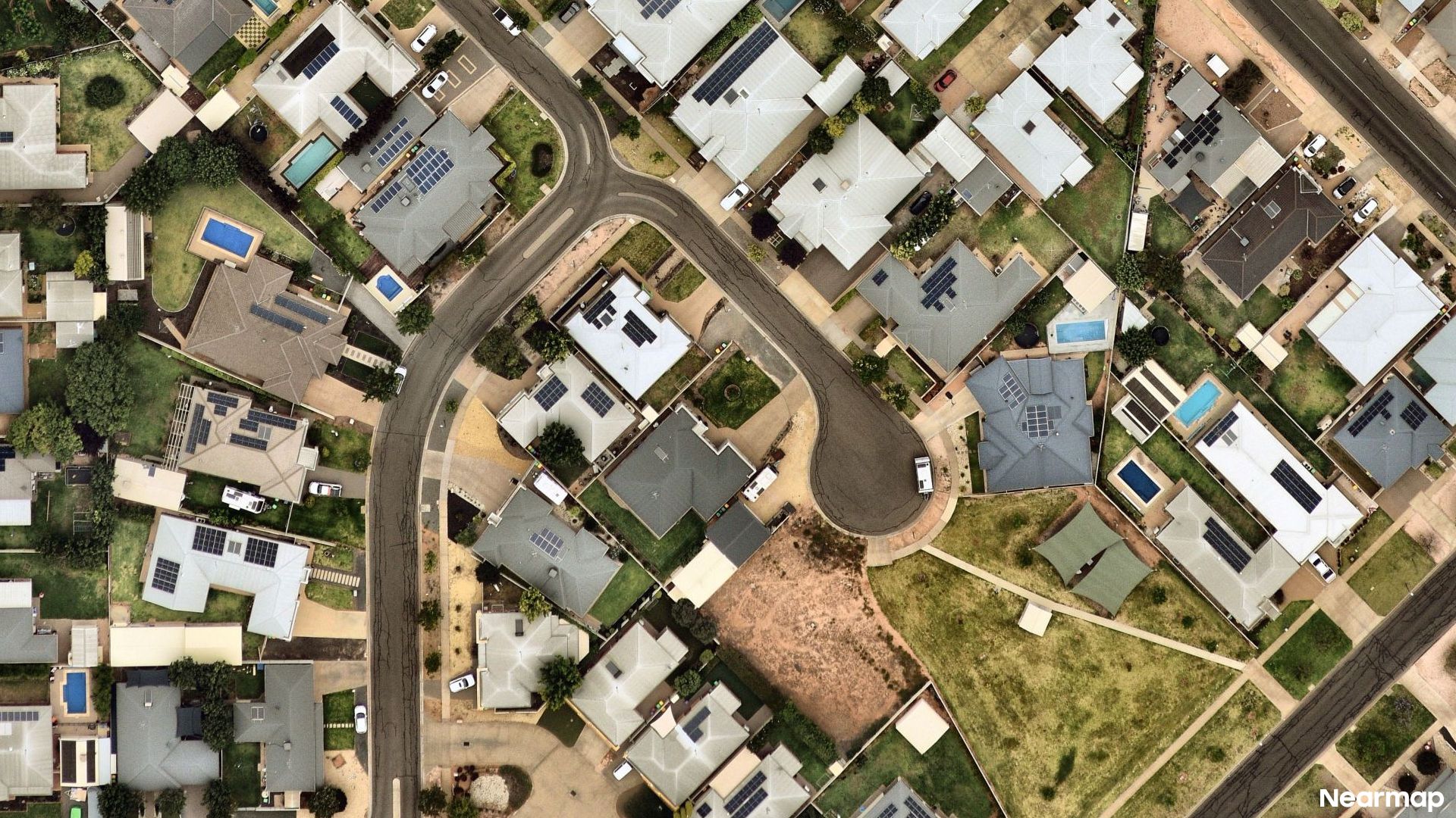 Vertical aerial view