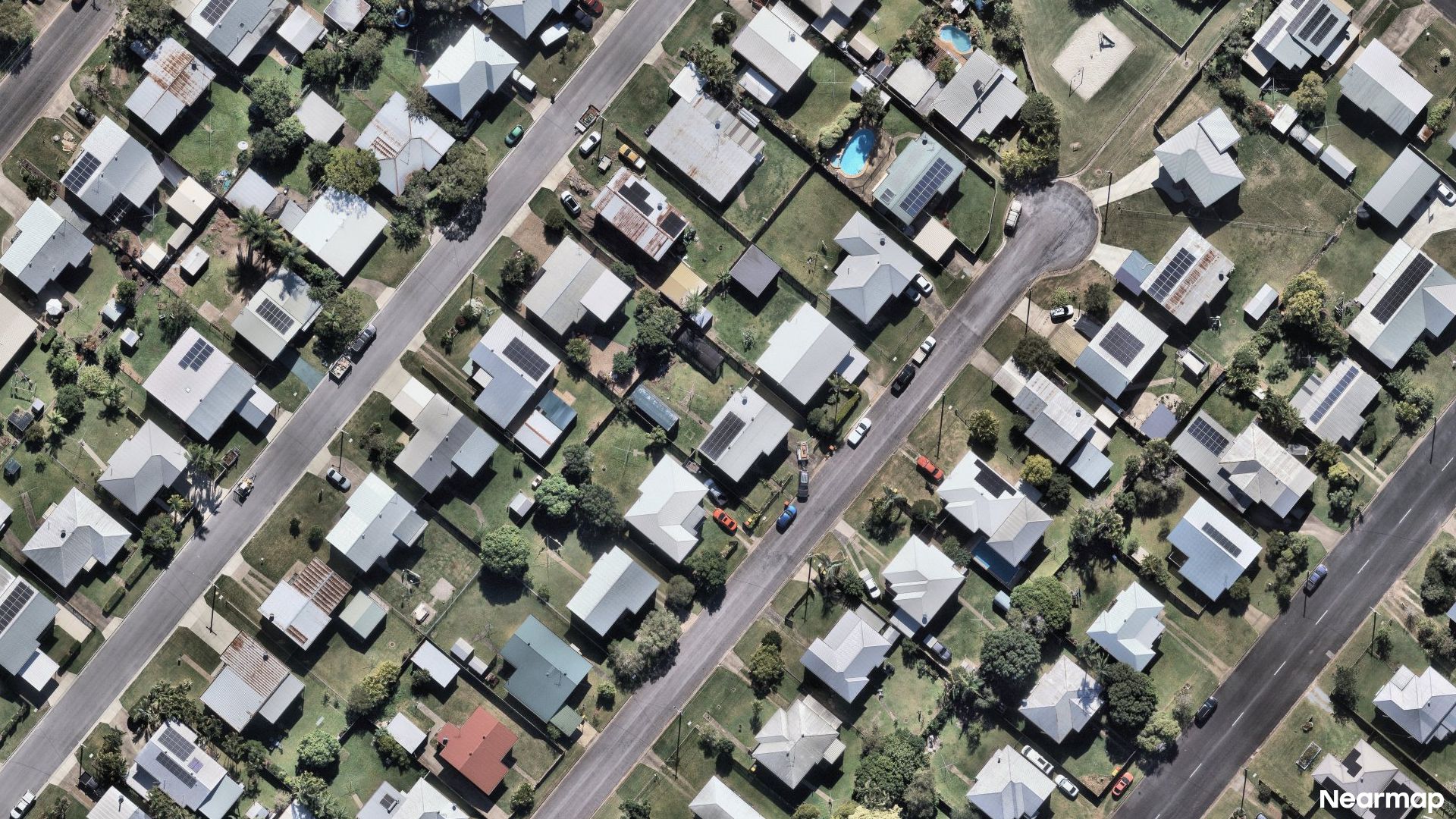 Vertical aerial view