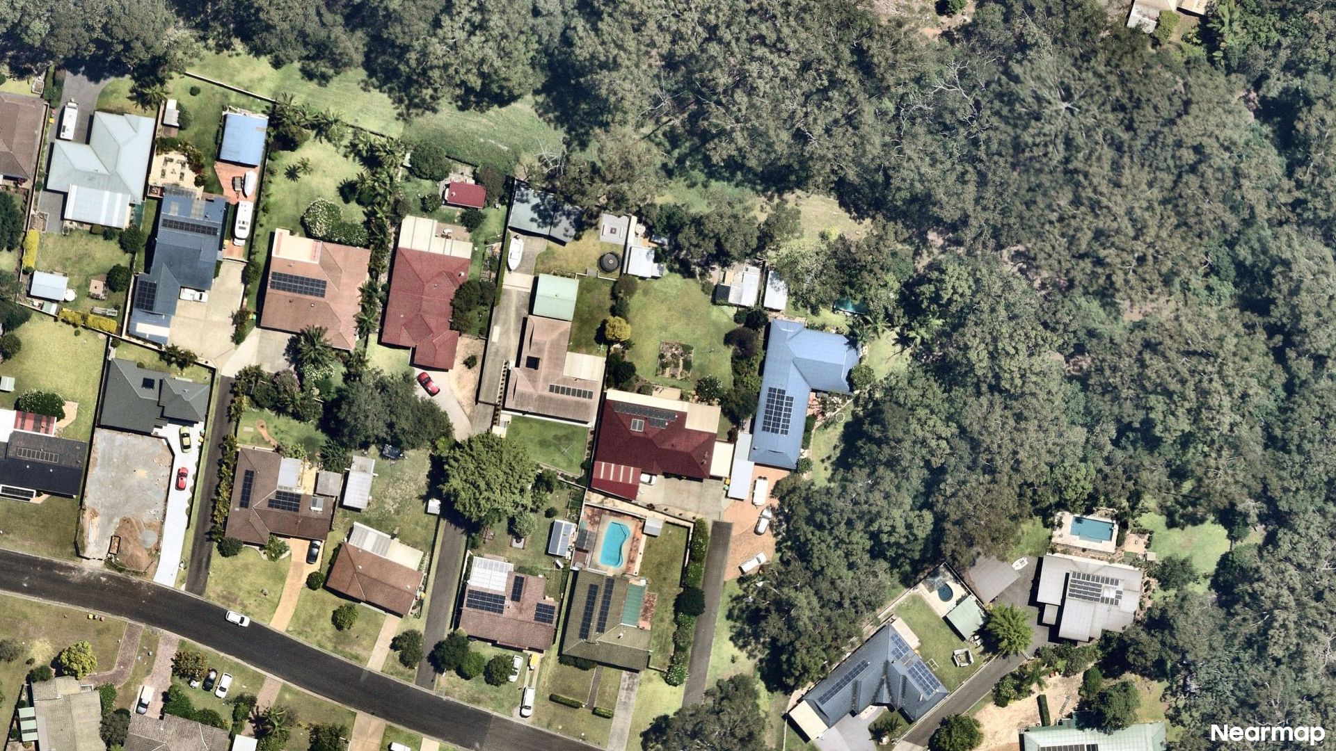 Vertical aerial view